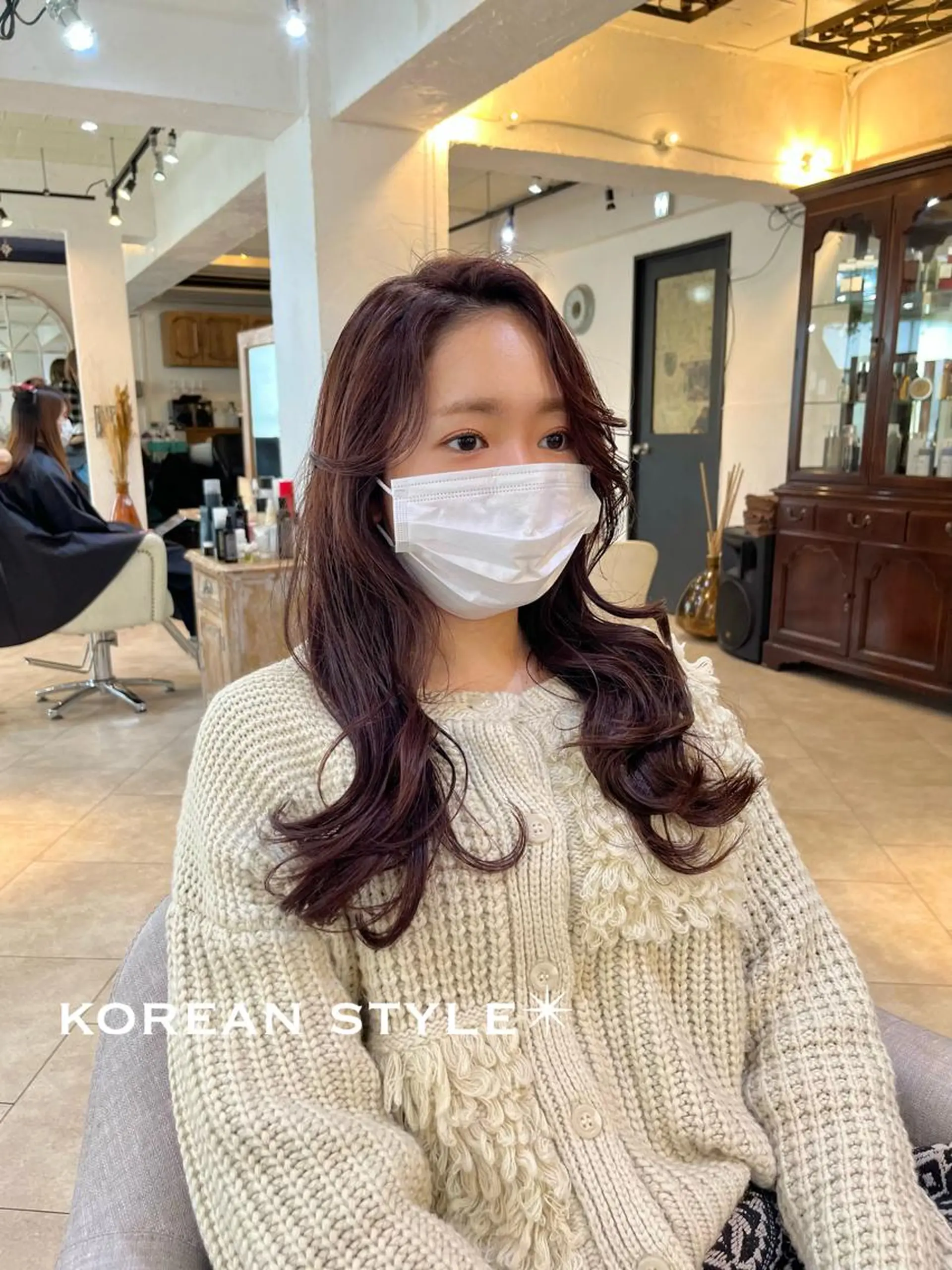 セミロング ヨシンモリ 韓国風ヘア カット ヘアカラー トリートメント 本場の韓国ヘア 🇰🇷チ・ヨンジュのヘアスタイル