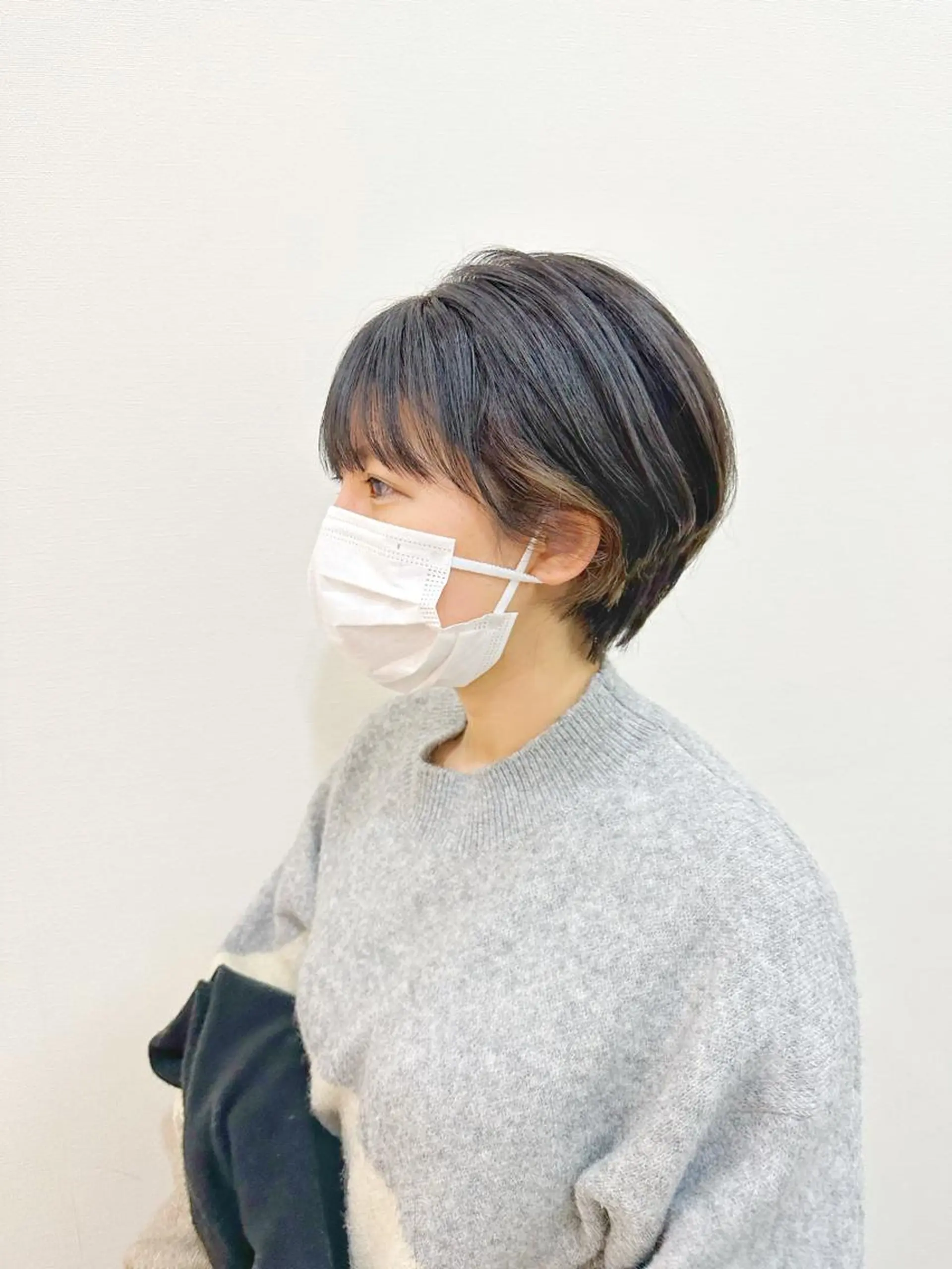ショート カラー ショートボブ ハンサムショート 丸みショート アディクシーカラー ボブ カット ヘアカラー newline銀座所属・銀座ショート/ 大人ショート/金子涼のヘアスタイル