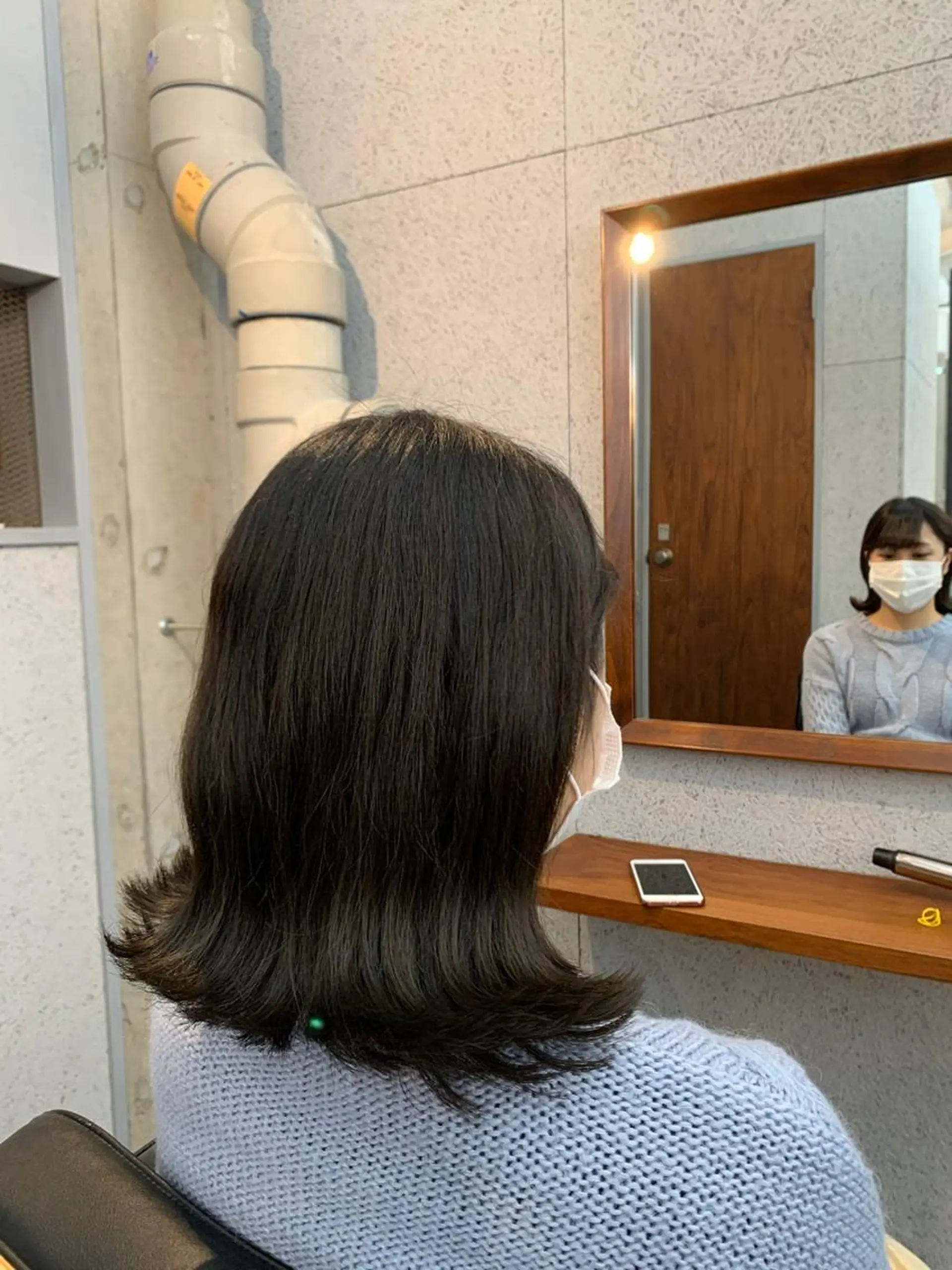 ミディアム 外ハネヘア Watanabe Kentarouのヘアスタイル