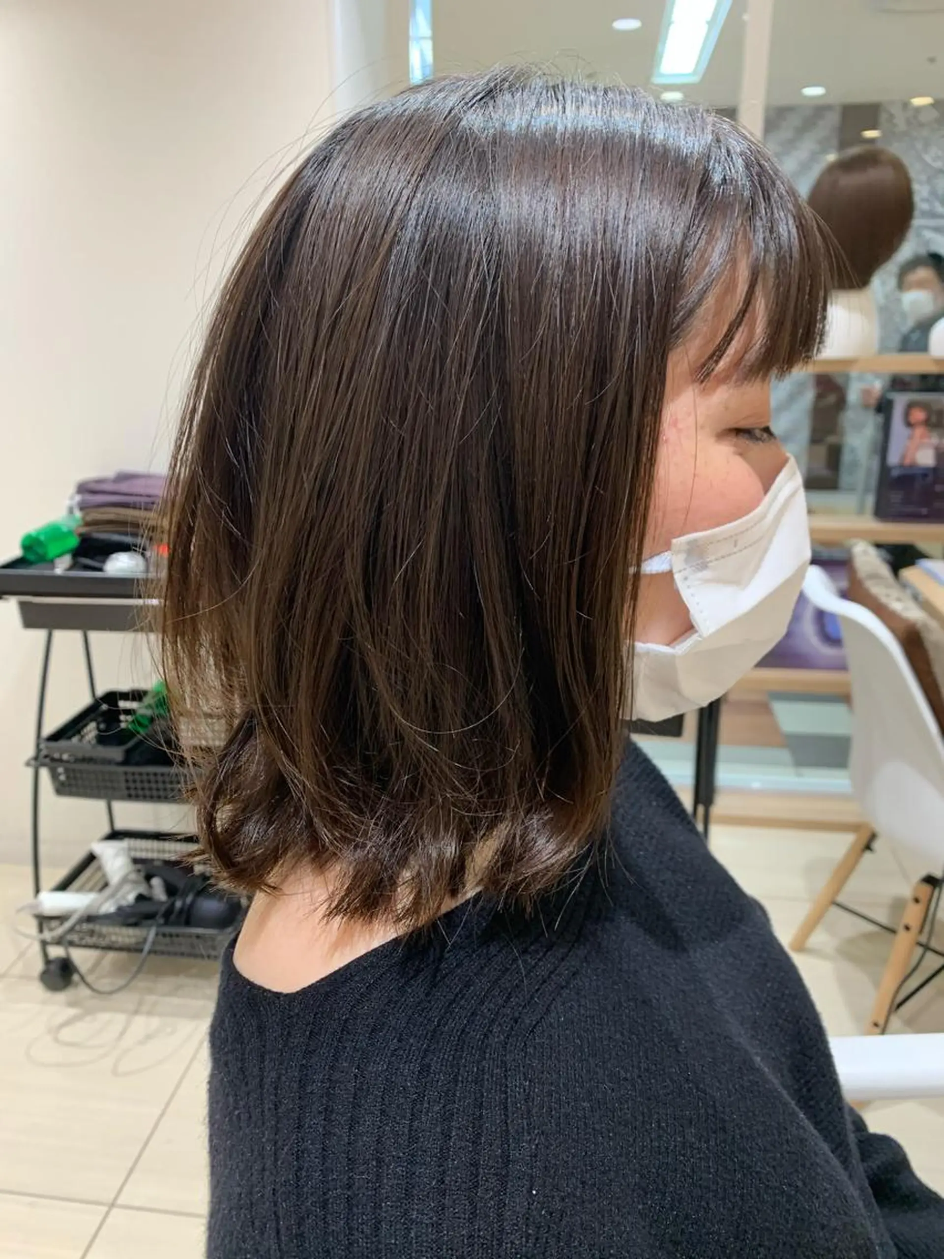 ミディアム HALE 金杉悠作のヘアスタイル