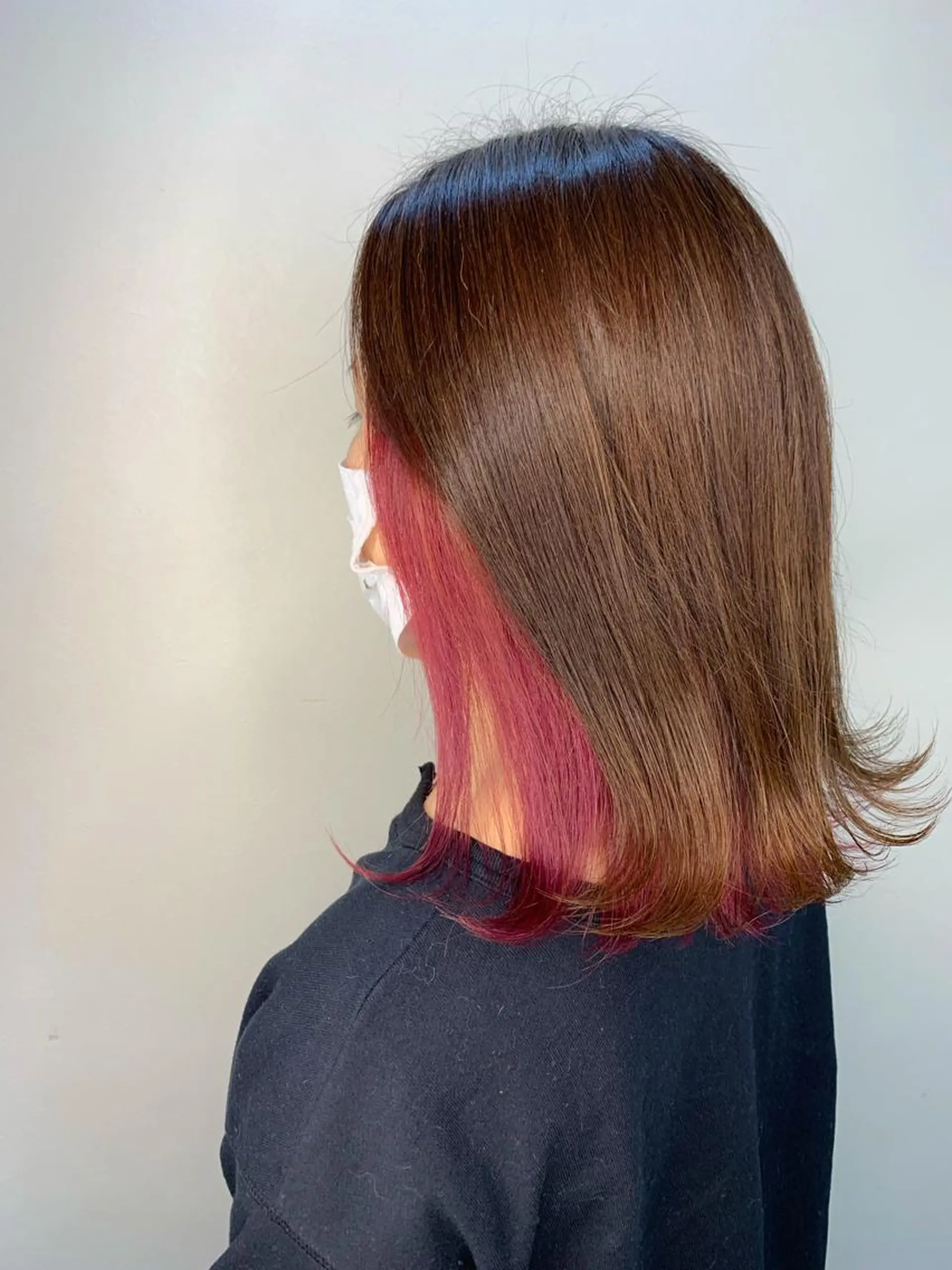 ミディアム カラー インナーカラー ヘアカラー トリートメント 艶髪クリエイター 秋田 聖也🪽のヘアスタイル