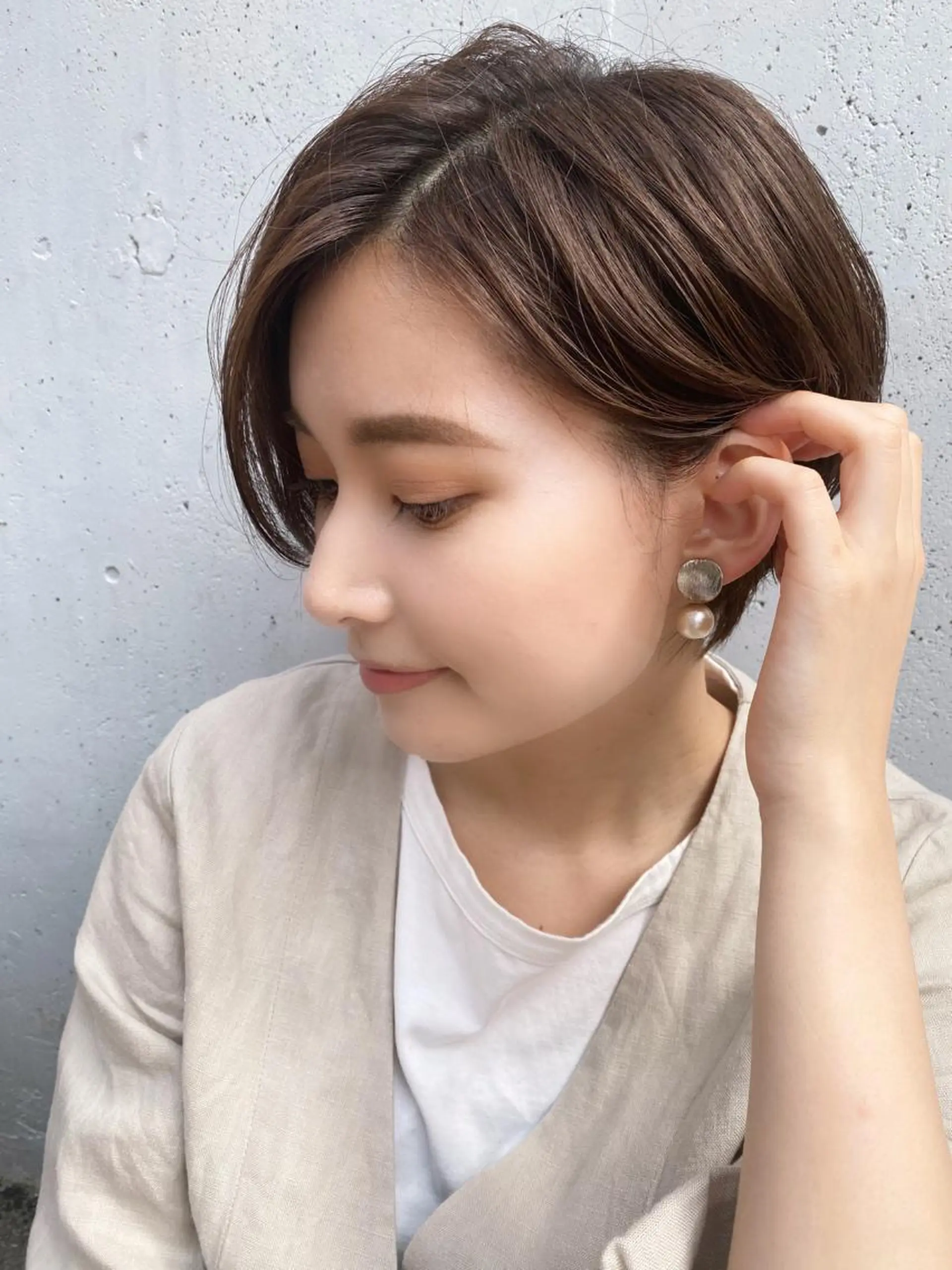 ショート ハンサムショート ショートヘア カット ヘアカラー トリートメント 山崎 雄太のヘアスタイル
