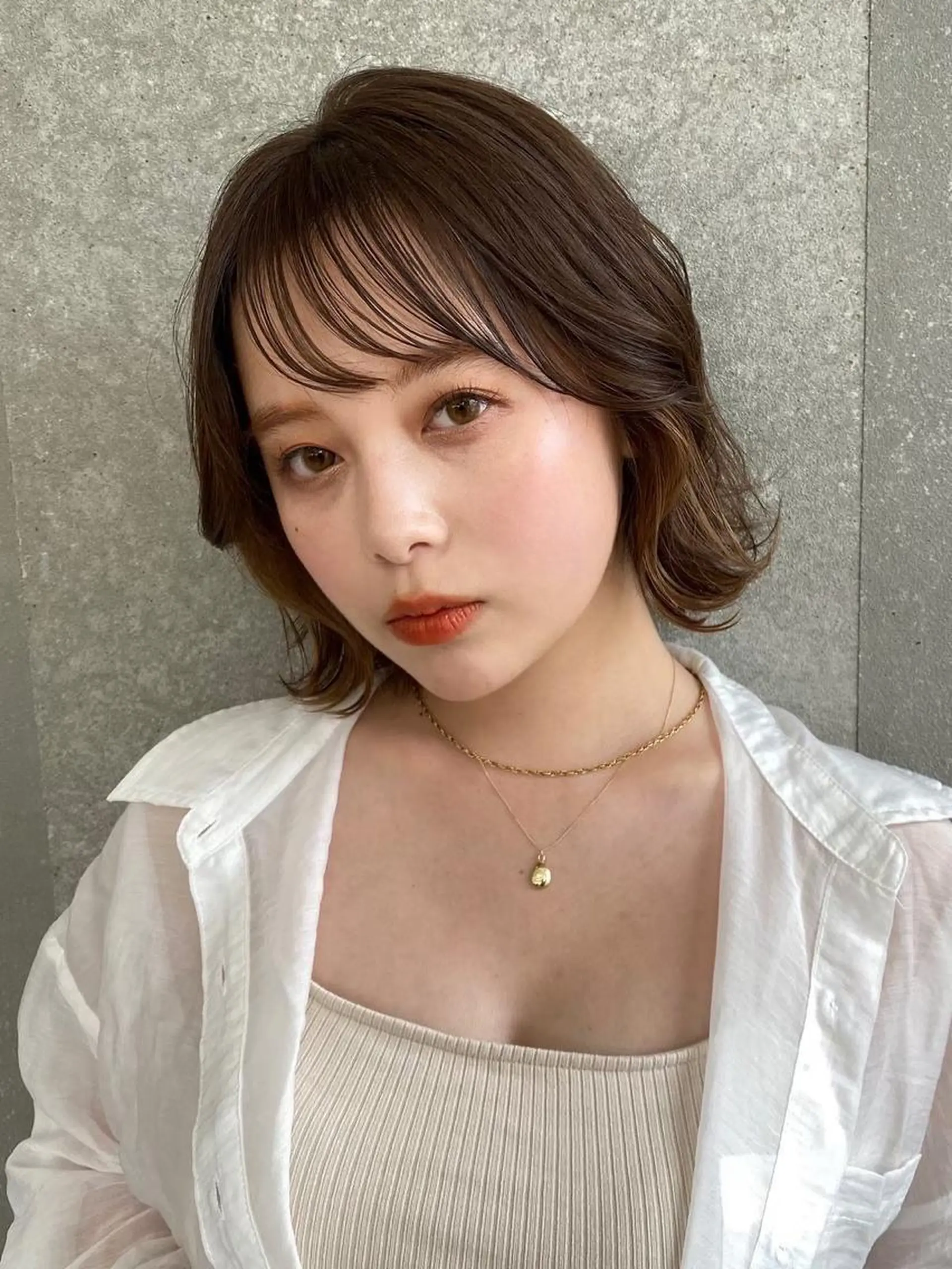 ミディアム カラー ヘアアレンジ 外ハネヘア Lond charme 吉祥寺所属・縮毛矯正・レイヤー カット募集中/ななこのヘアスタイル