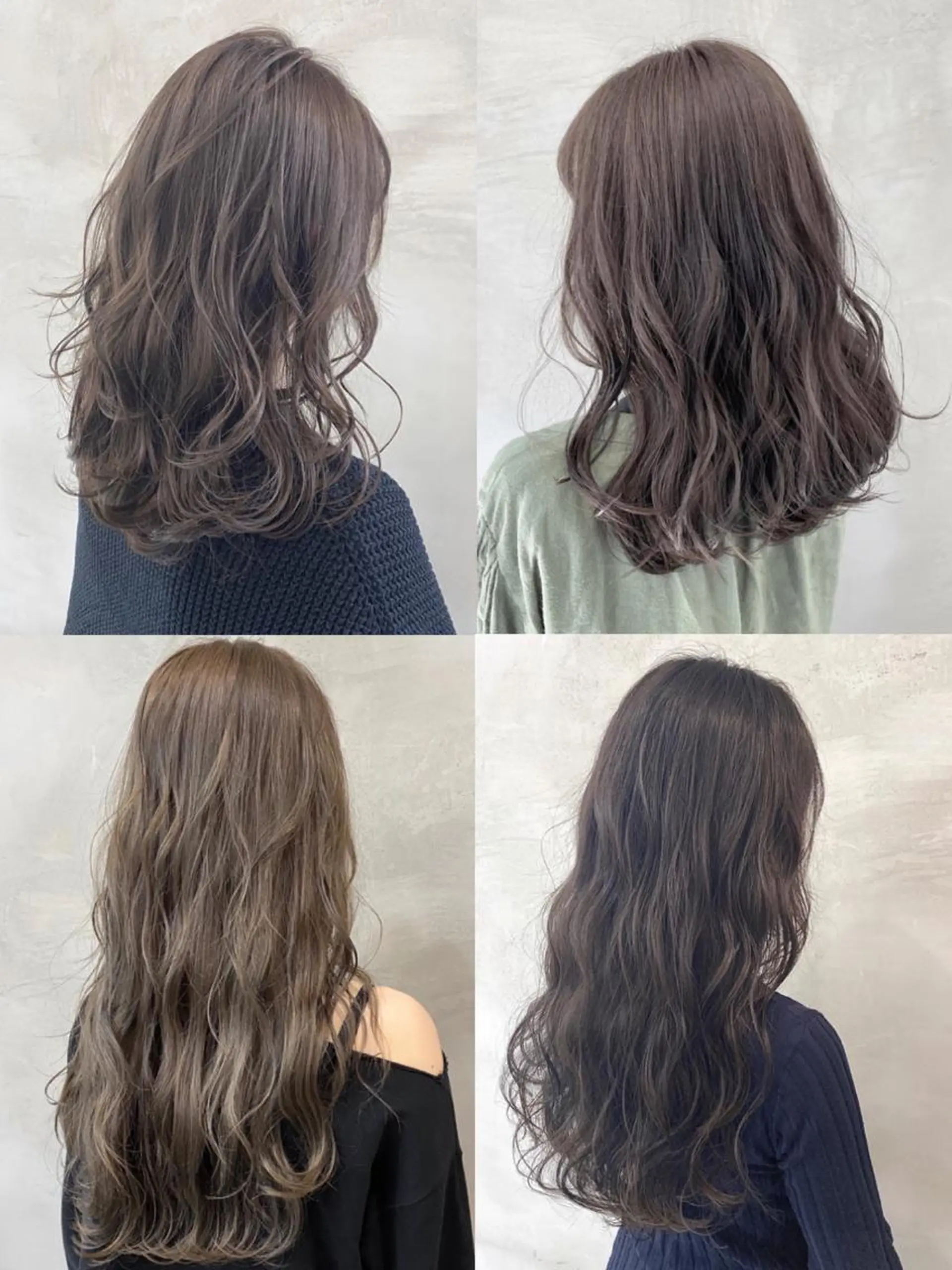 ロング カラー グレージュ ヘアカラー トリートメント pesca 長町南店 OIKAWAのヘアスタイル