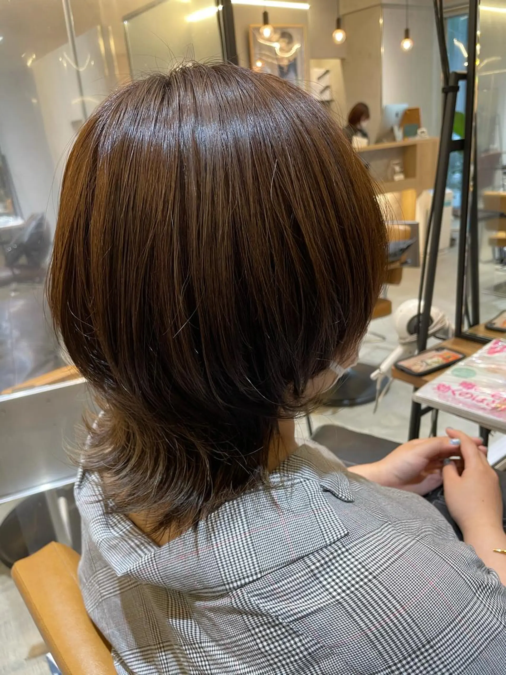 ミディアム ウルフカット カット ヘアカラー ♦️モテ髪創作者 SUGA♦️のヘアスタイル