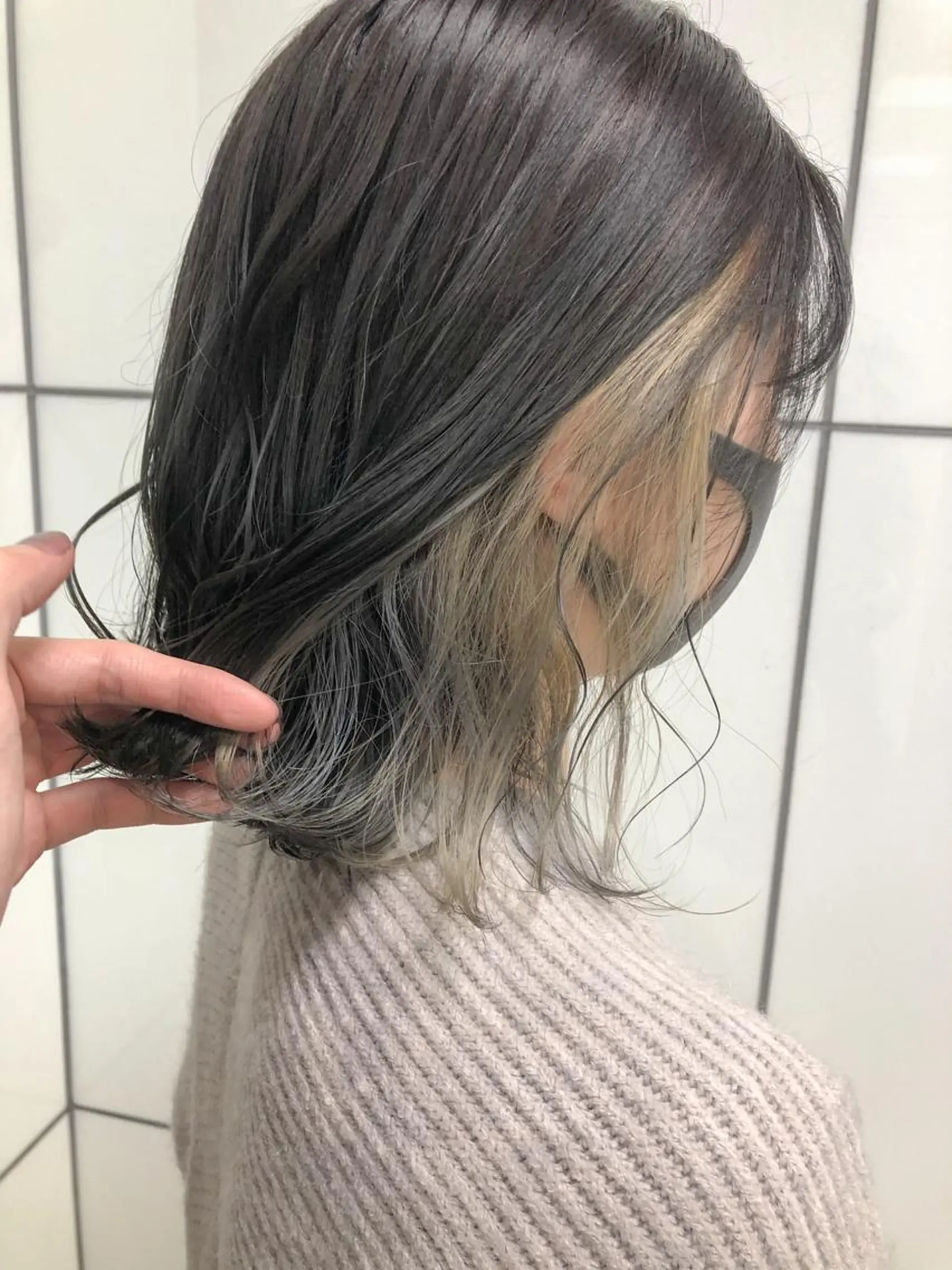 ミディアム ヘアカラー トリートメント シンタニ ナオトのヘアスタイル