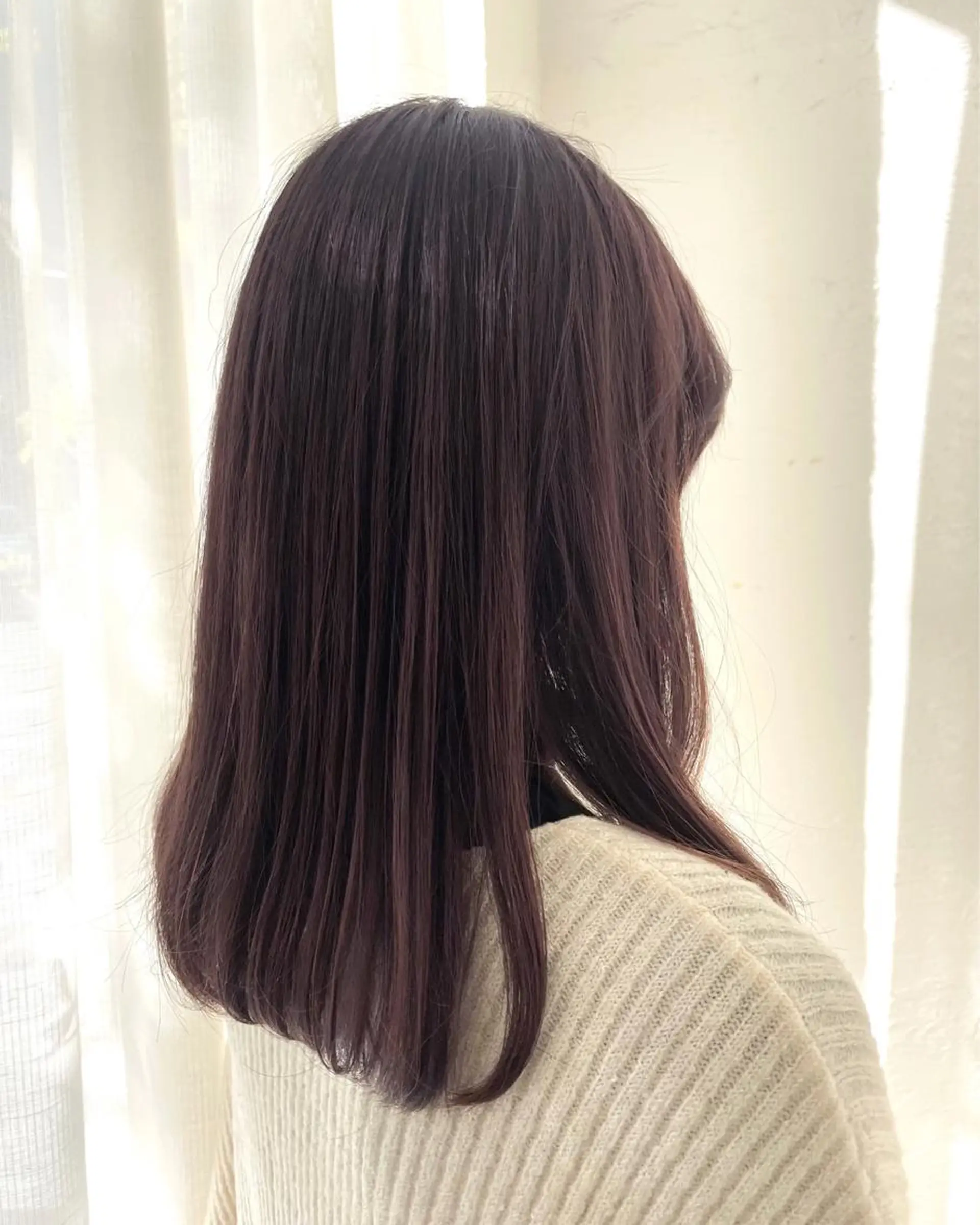 セミロング カラー タナカ マナミのヘアスタイル