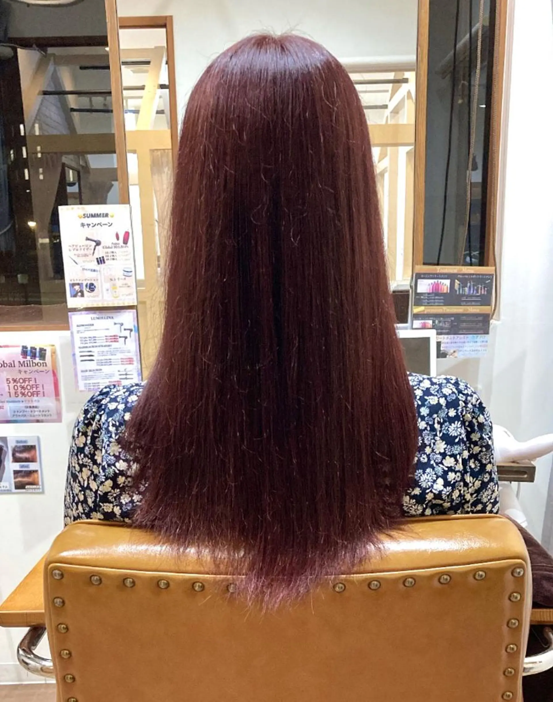 ロング カラー ブリーチ ブリーチなしカラー ピンクカラー 透明感カラー/韓国風 /髪質改善/ゴトウのヘアスタイル