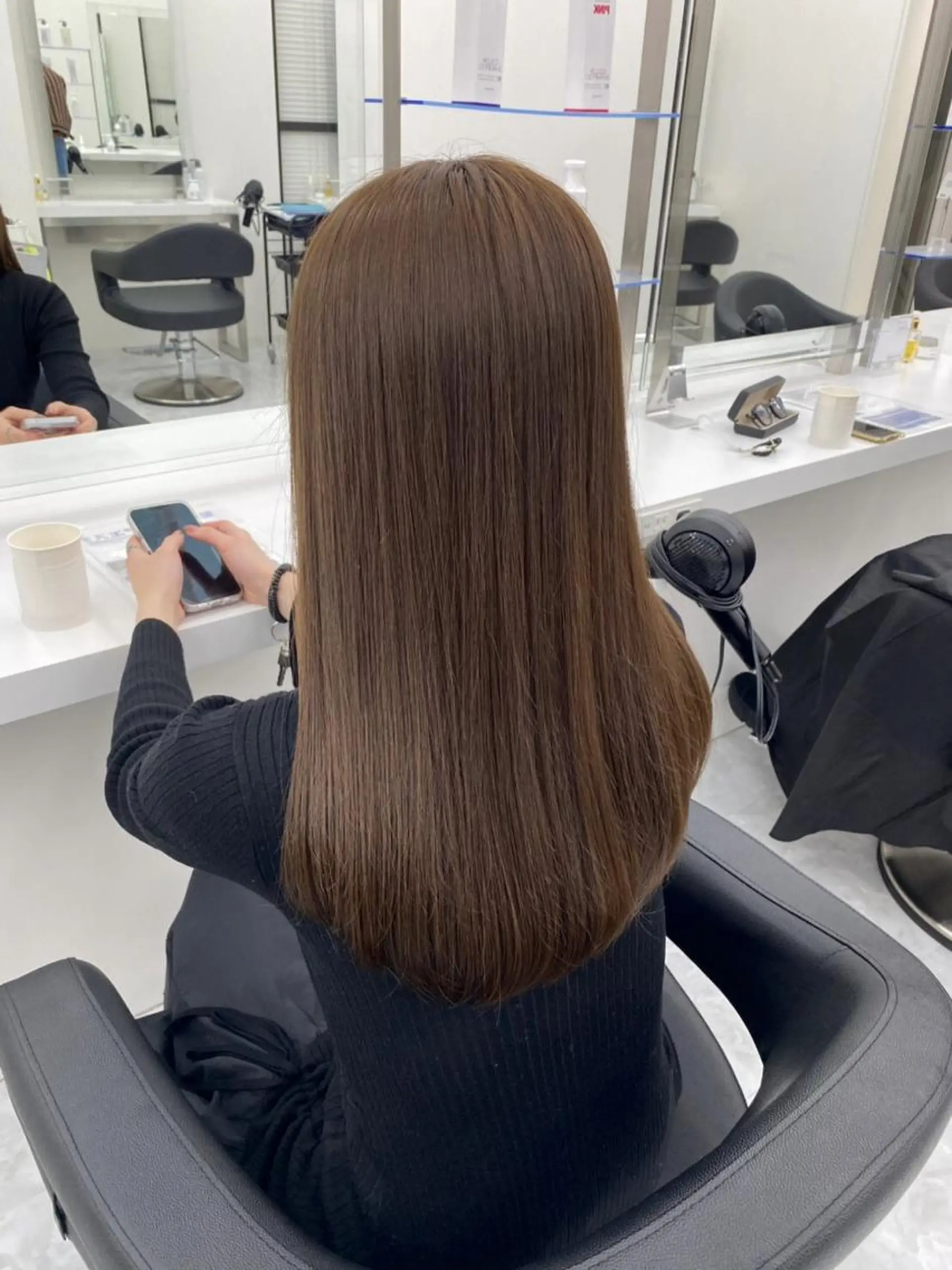 カラー ヘアカラー トリートメント ♡透明感ブラウン♡ sayaka🧸のヘアスタイル