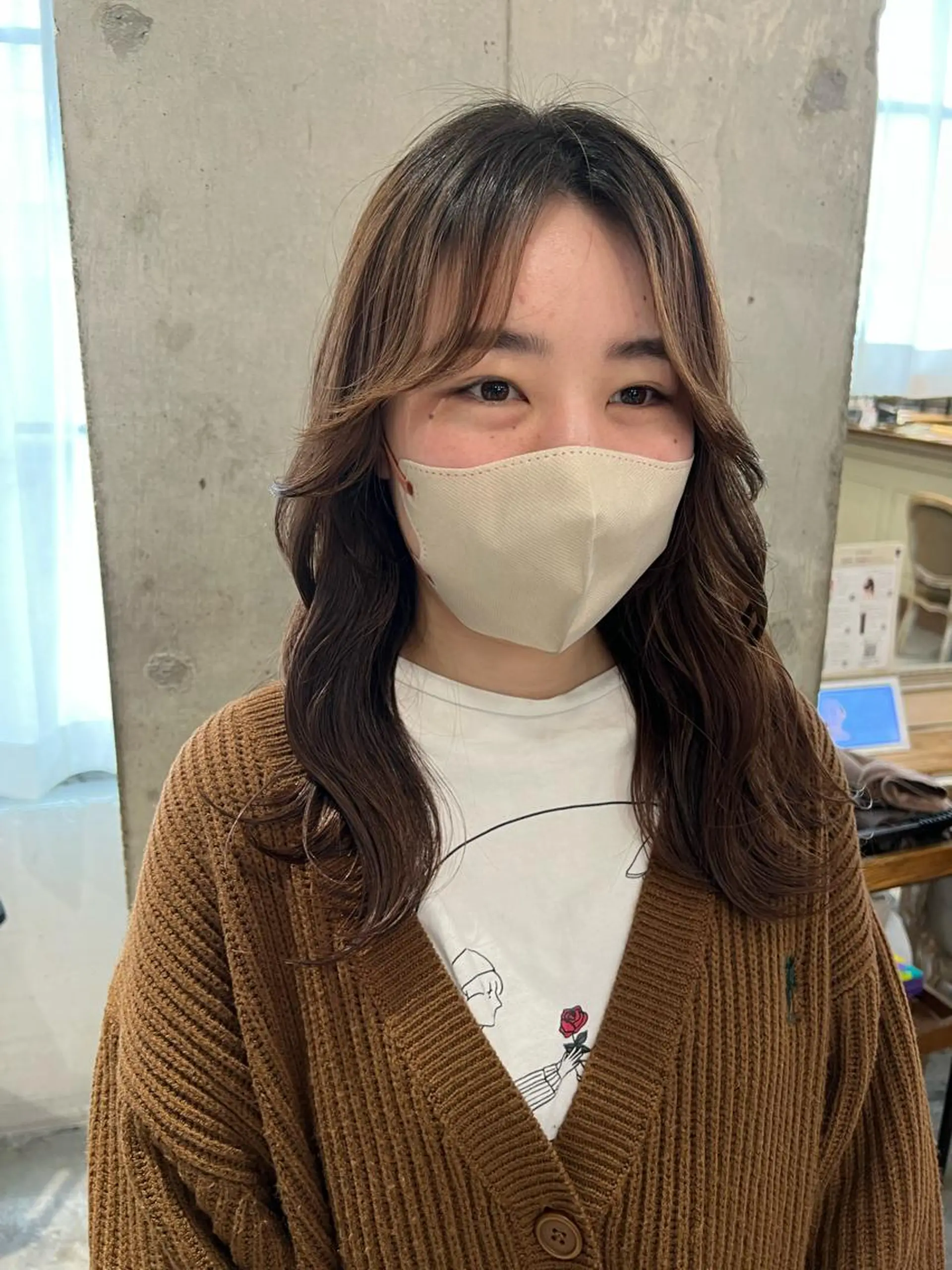 セミロング 伸ばしかけ 韓国風ヘア COAPLUS所属・透明感color特化 🪄cocoroのヘアスタイル