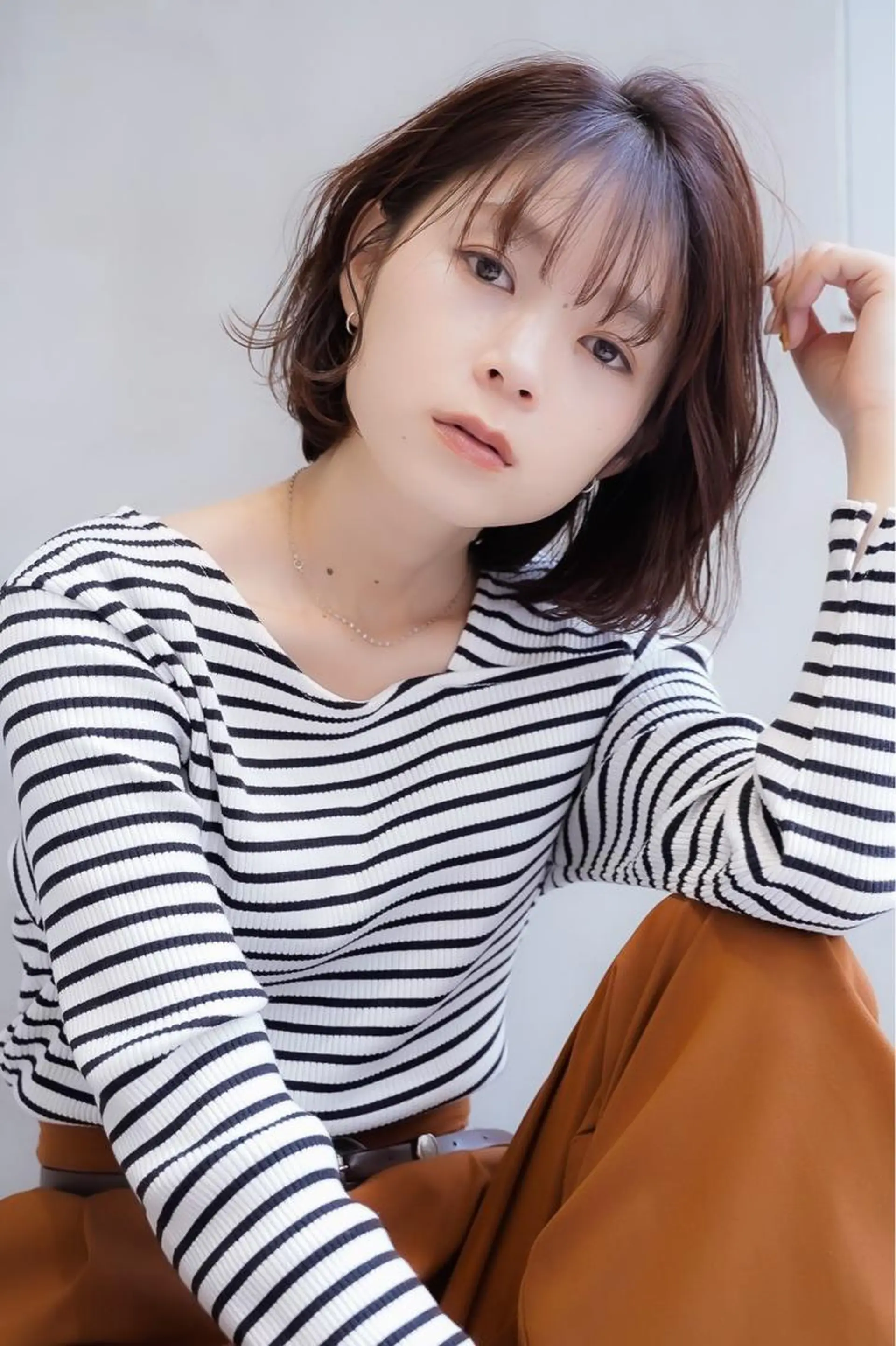 ミディアム カラー ヘアアレンジ カット ヘアカラー トリートメント 山崎 澪 レイヤーカット/大宮のヘアスタイル