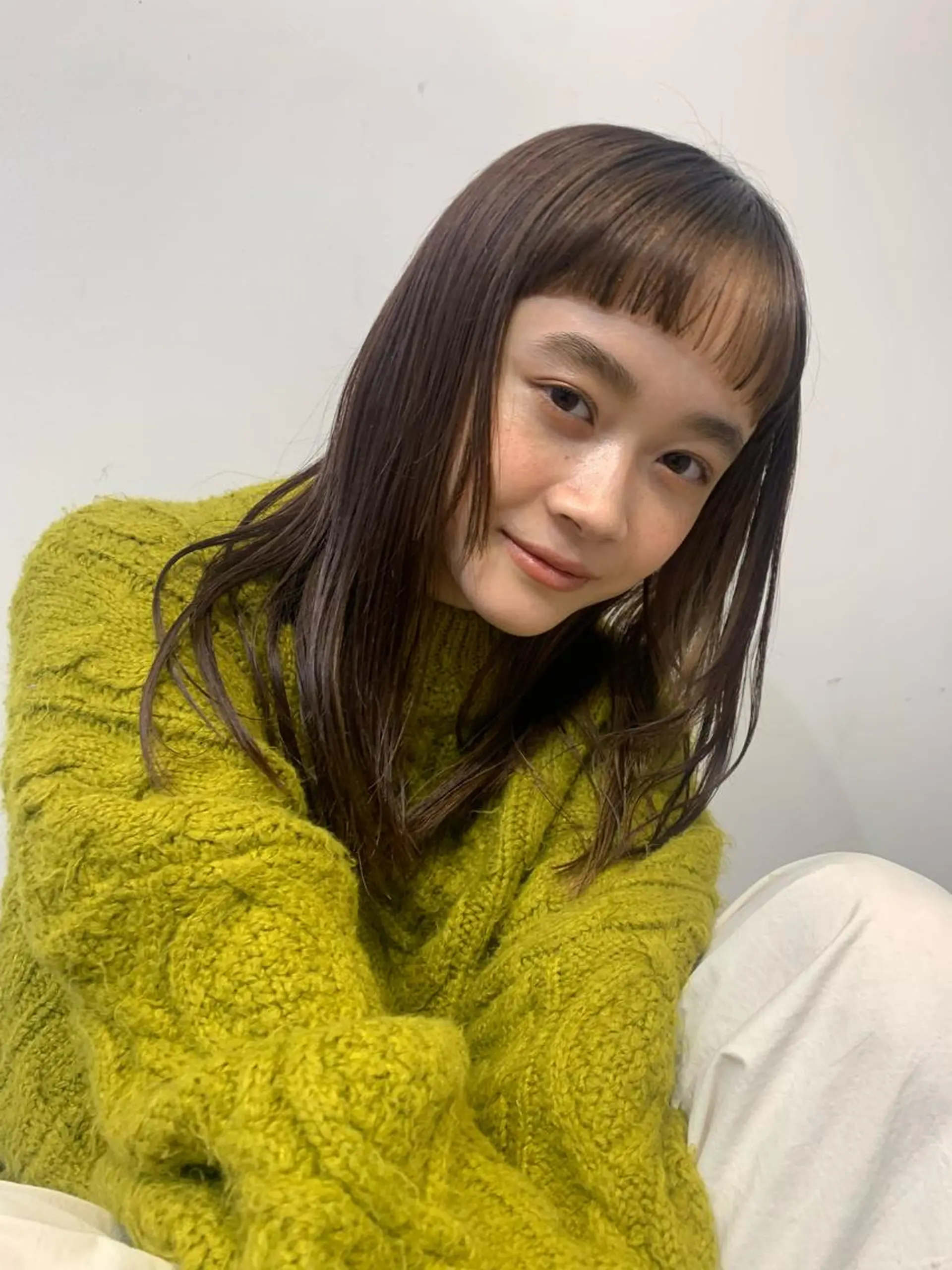 ロング カット ヘアカラー 上原 みちるのヘアスタイル