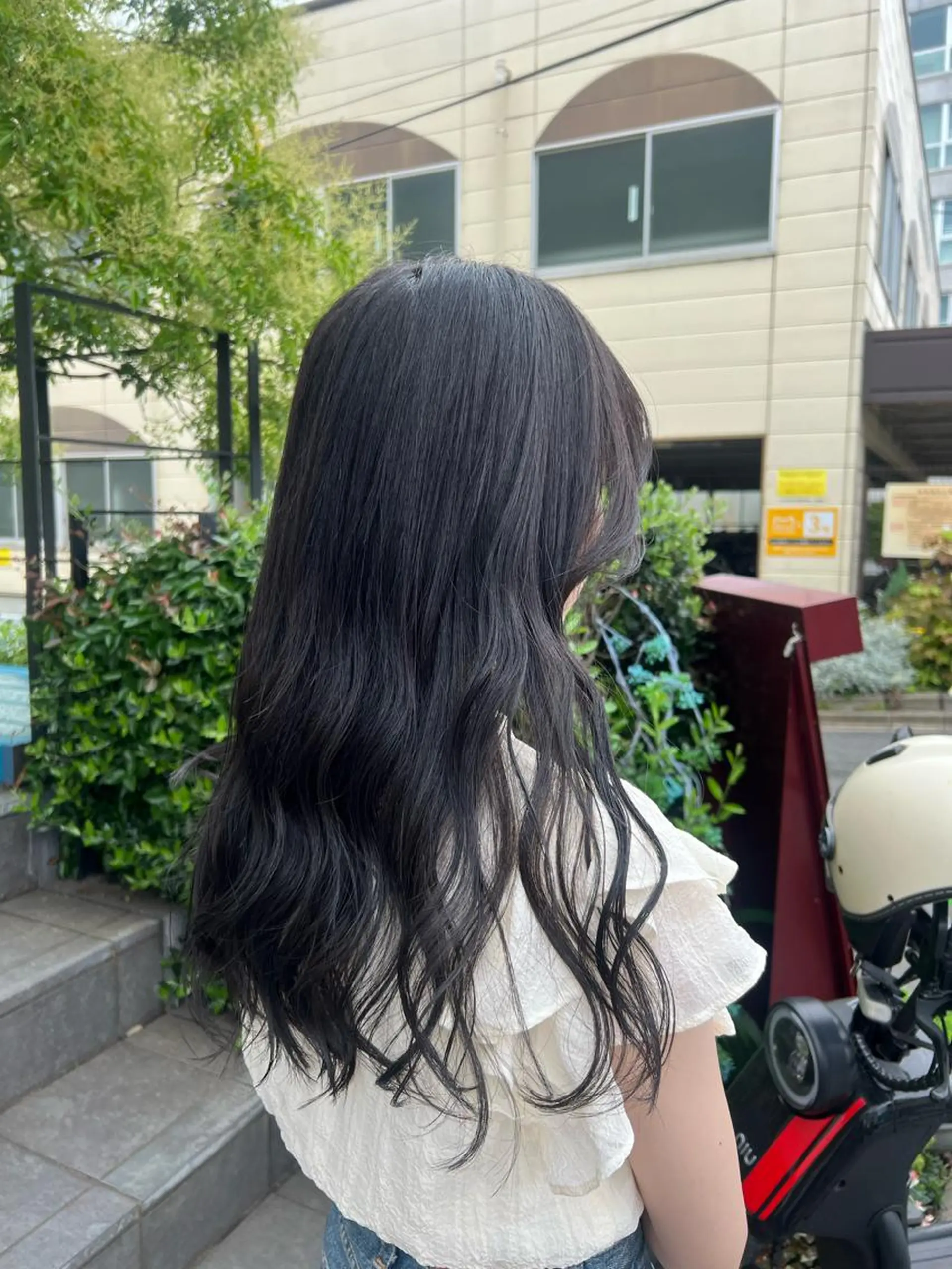 ロング カラー 透明感カラー グレージュ ヘアカラー トリートメント かわの ももな 💜ྀིのヘアスタイル