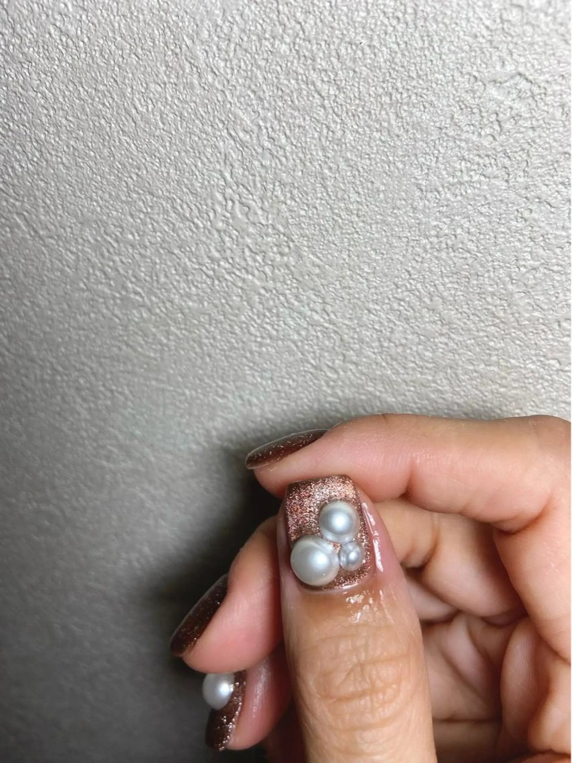 カラー ネイル マツエク・マツパ テラコッタ 成人式 クリスマス クリアネイル 成人式 nail salon  ADORE所属・Adore nailのネイルデザイン