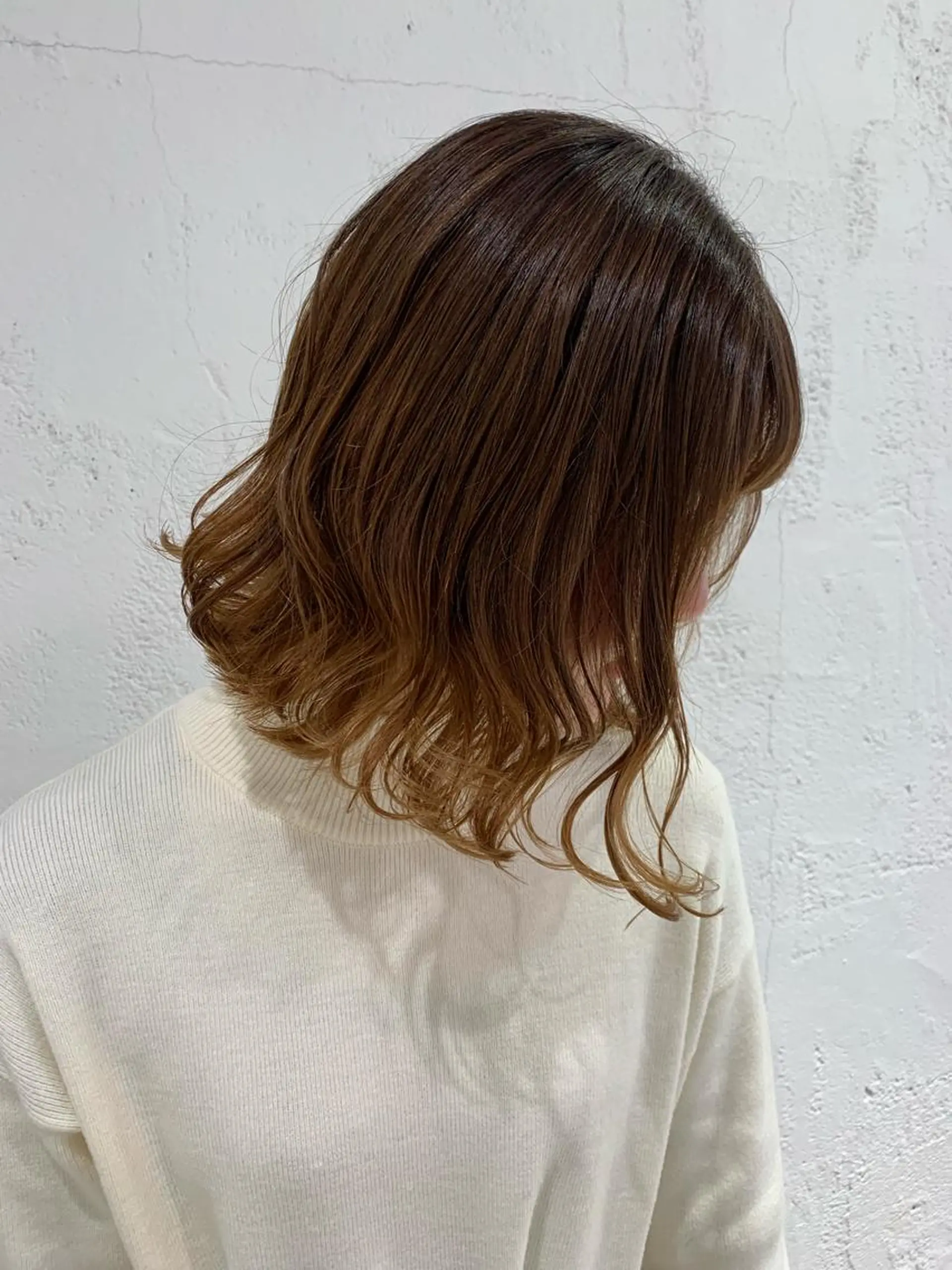 ミディアム 切りっぱなしボブ ボブ 🫧透明感カラー/ ボブ/小笠原🪽のヘアスタイル