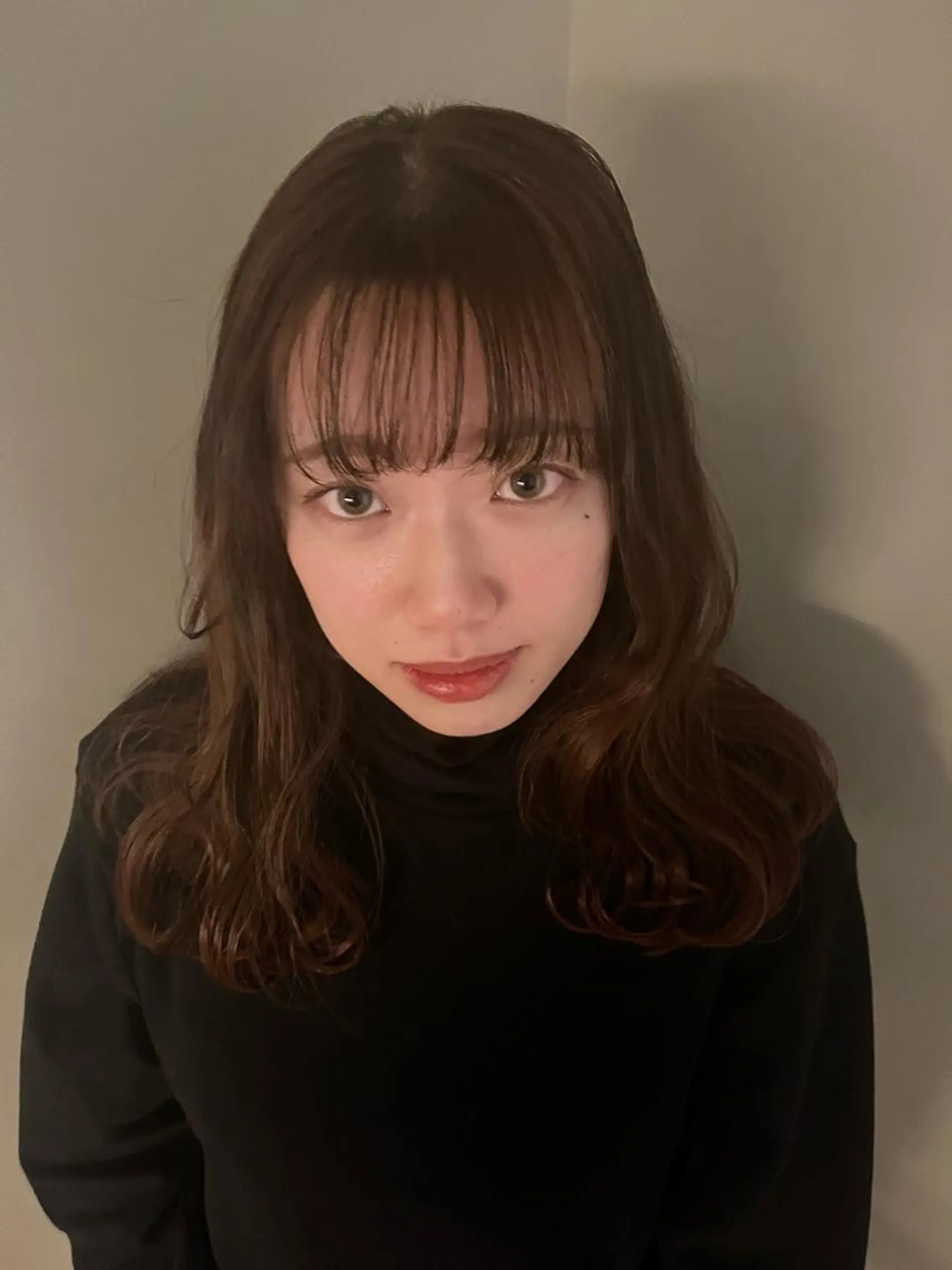 ミディアム ヘアカラー SIKI yuuna モテ韓国ヘア☁️のヘアスタイル