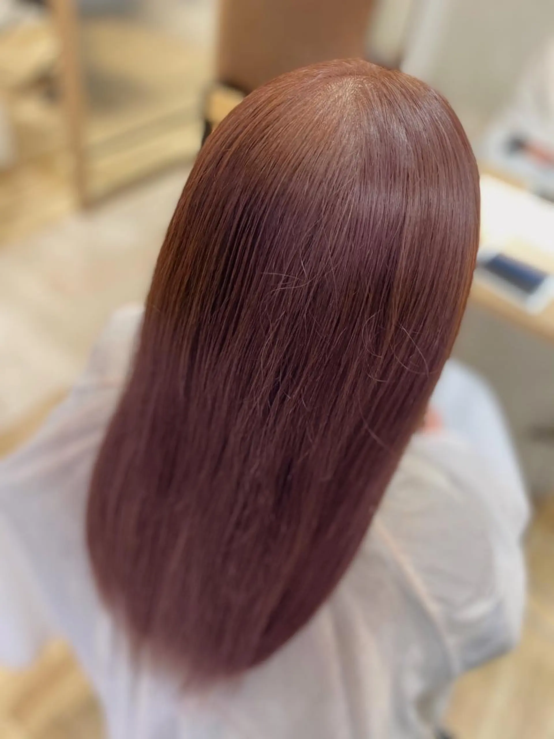 ロング カット 縮毛矯正 サイトウ ナツキのヘアスタイル