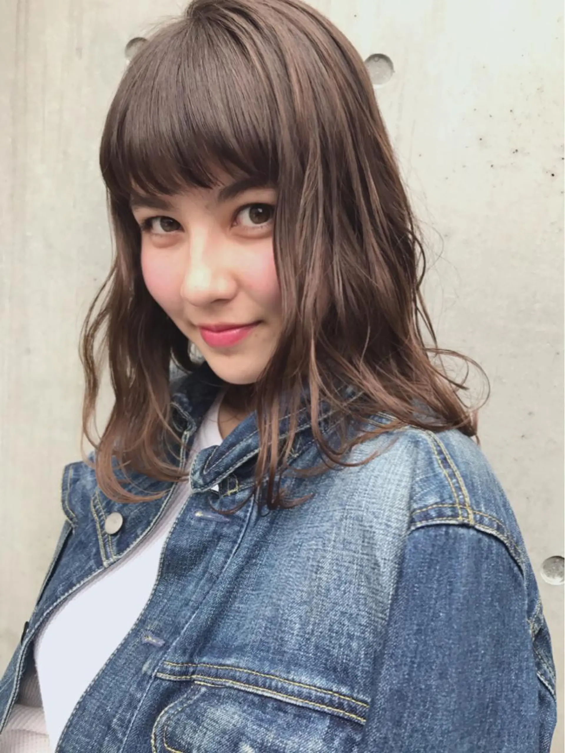 セミロング セミロングパーマ ✨透明感カラー🌿 ✨飛田　ケイのヘアスタイル