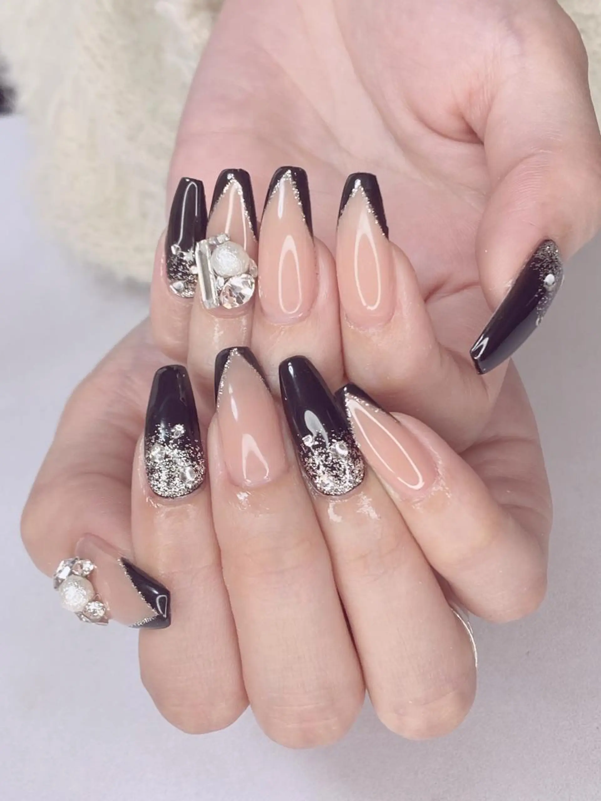 ネイル アニマル柄 アートネイル オーロラネイル 桜ネイル クリアネイル Nail Salon ertiのネイルデザイン