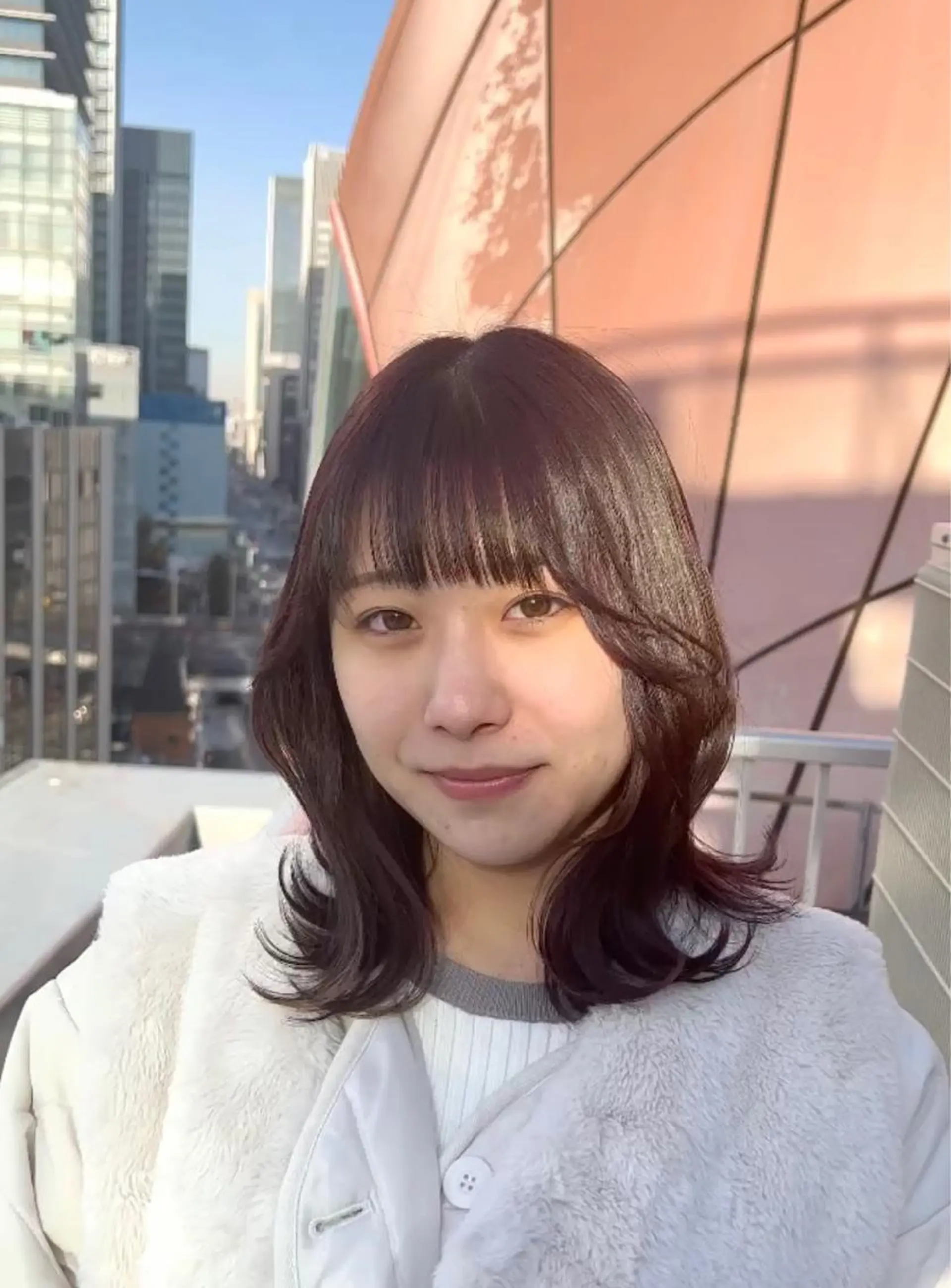 ミディアム カラー カット ヘアカラー トリートメント 透明感カラー ゆうだいのヘアスタイル