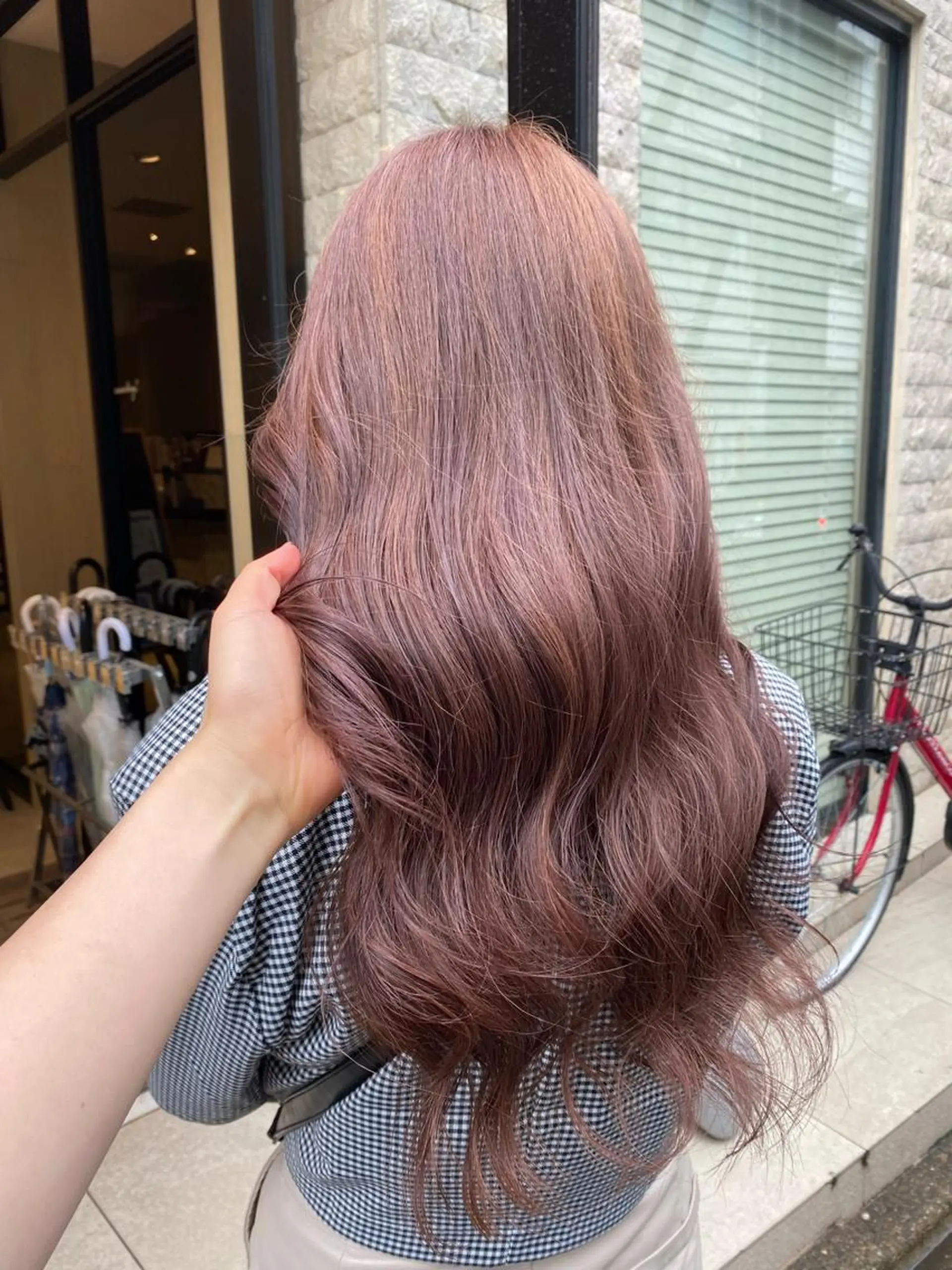ミディアム カラー ヘアアレンジ ブリーチ ヘアカラー トリートメント 🌙レイヤー,韓国 ヘア🌙harukaのヘアスタイル