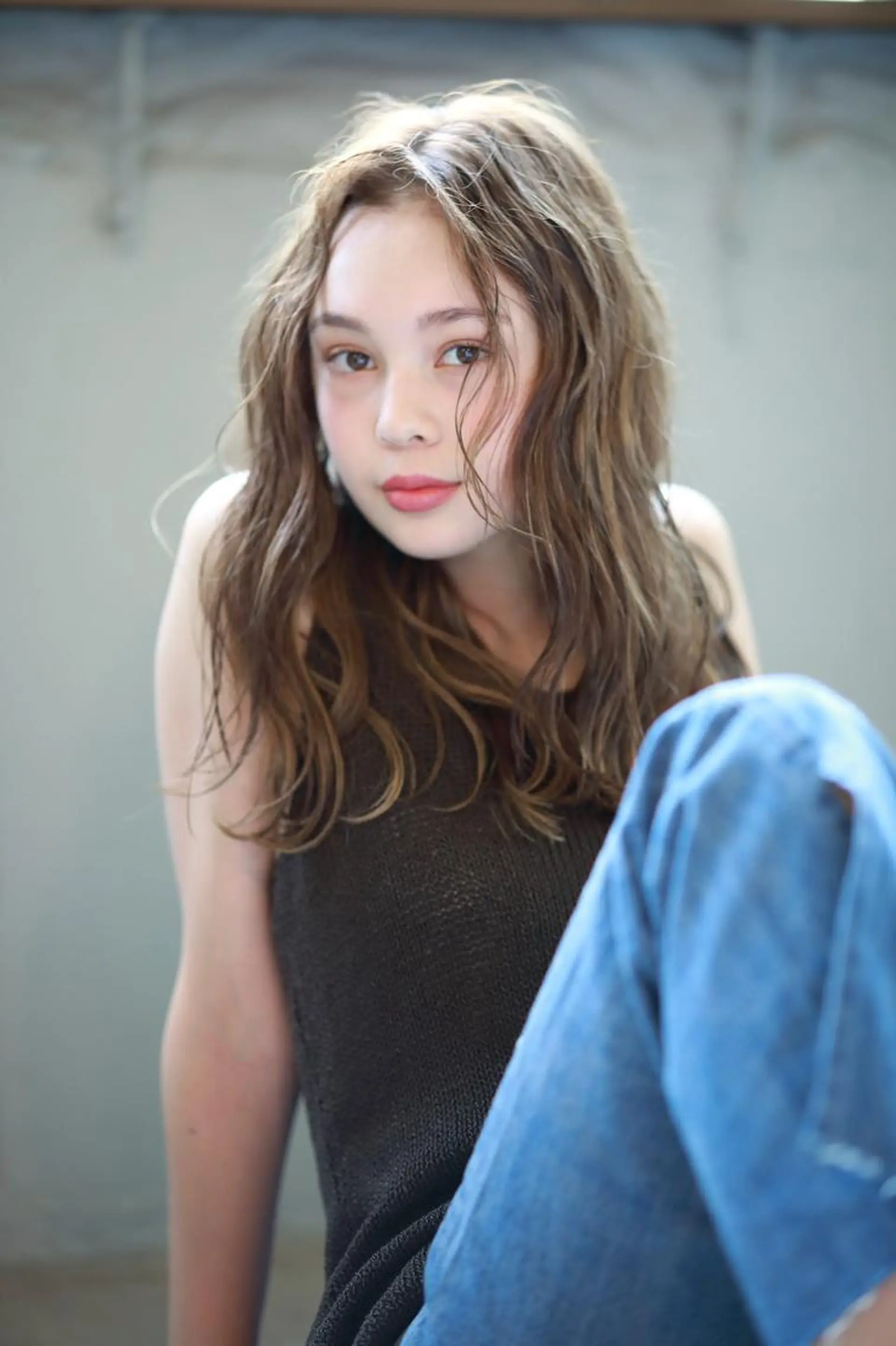 ミディアム カラー ヘアアレンジ ミディアムパーマ アクアカラー ダブルカラー グラデーションカラー ハイライトカラー カット ヘアカラー トリートメント 💝髪質改善💝_ chlom🌸春🌸のヘアスタイル