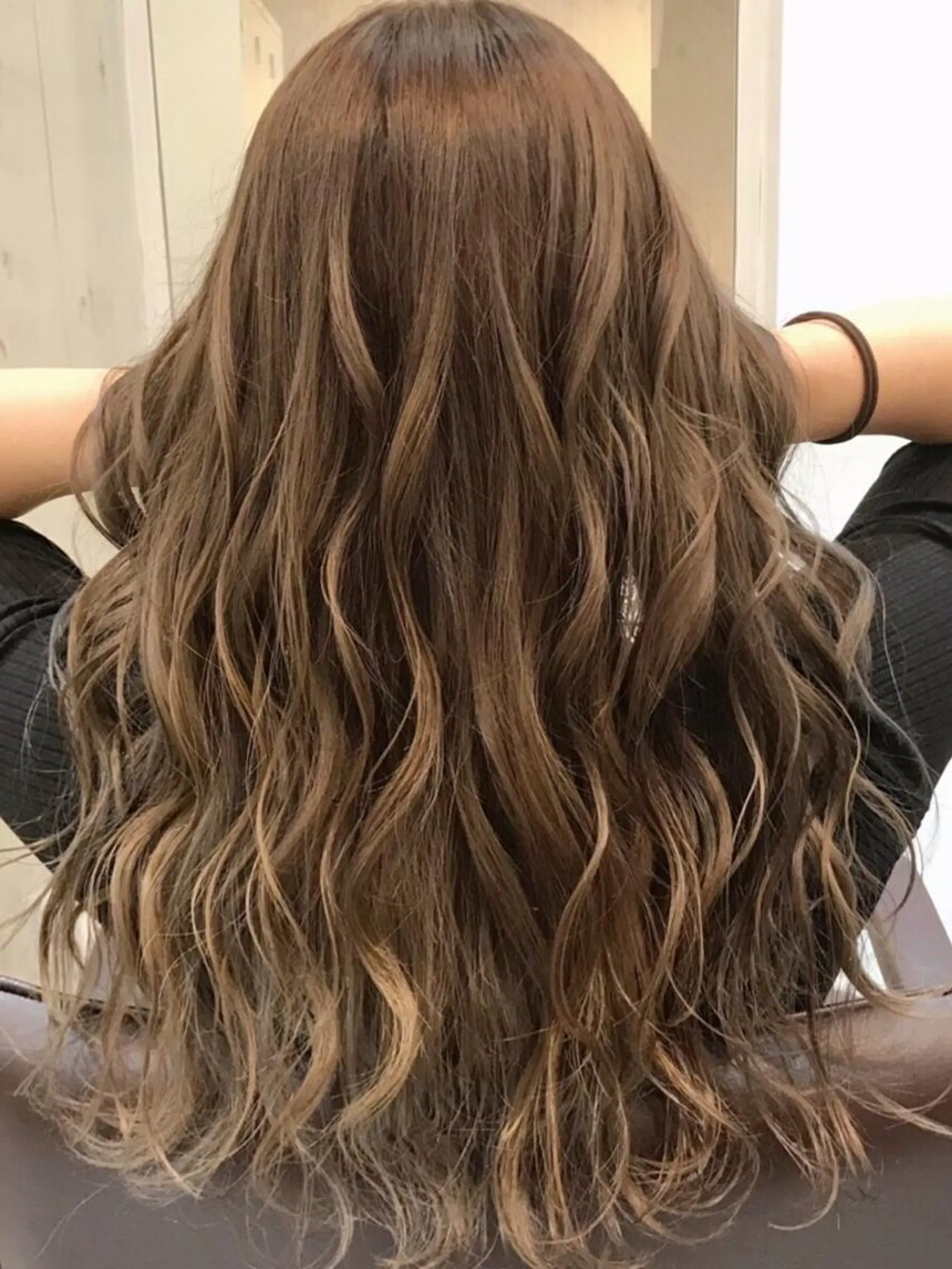 セミロング カラー ヘアアレンジ エクステ地域最安値★ Device梅田のヘアスタイル