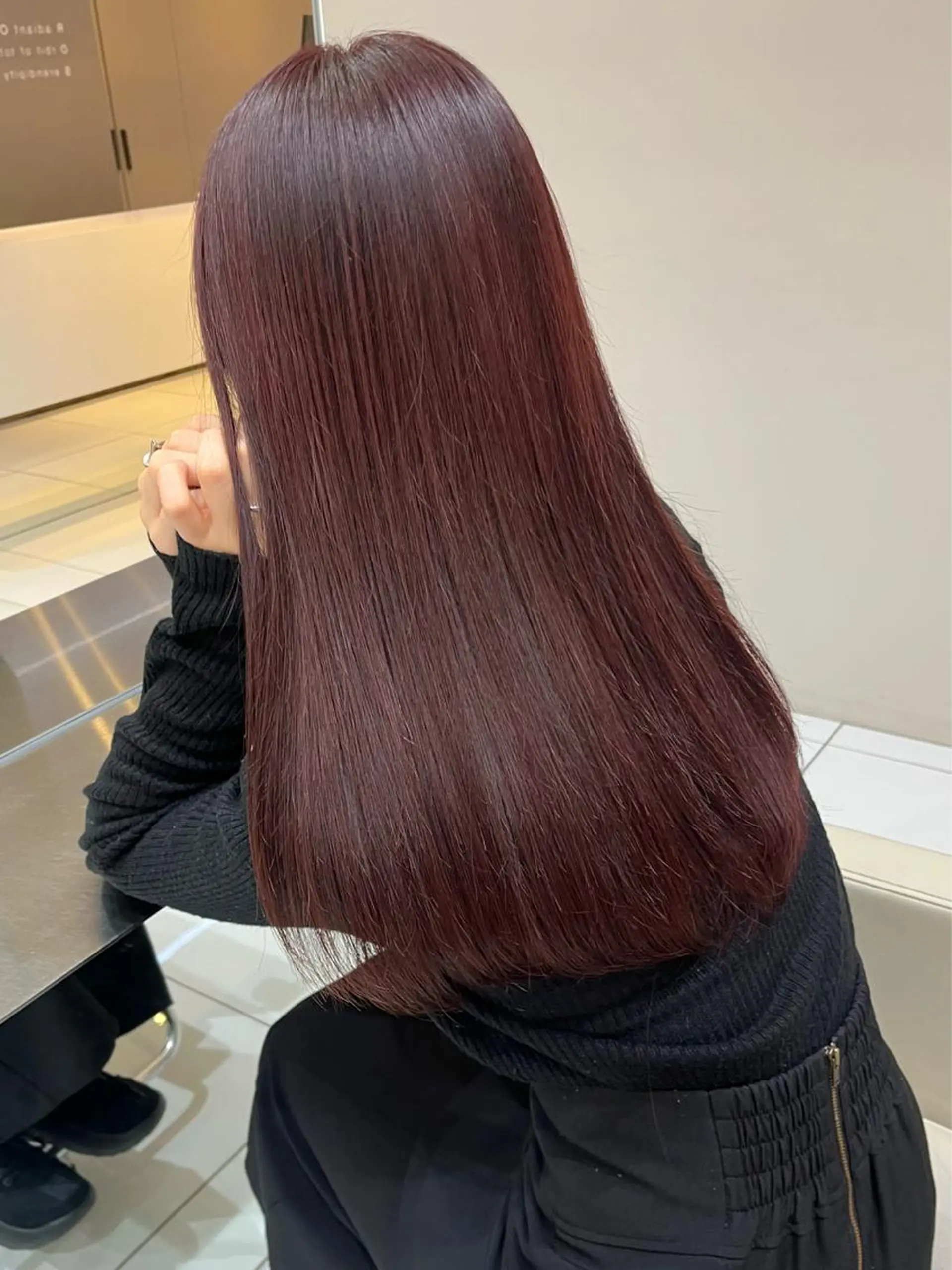 ロング カラー ブラウンカラー ピンクカラー ピンクブラウン Roops所属・マツエクモデル募集中 /表参道/宇佐見綾花のマツエク・マツパデザイン