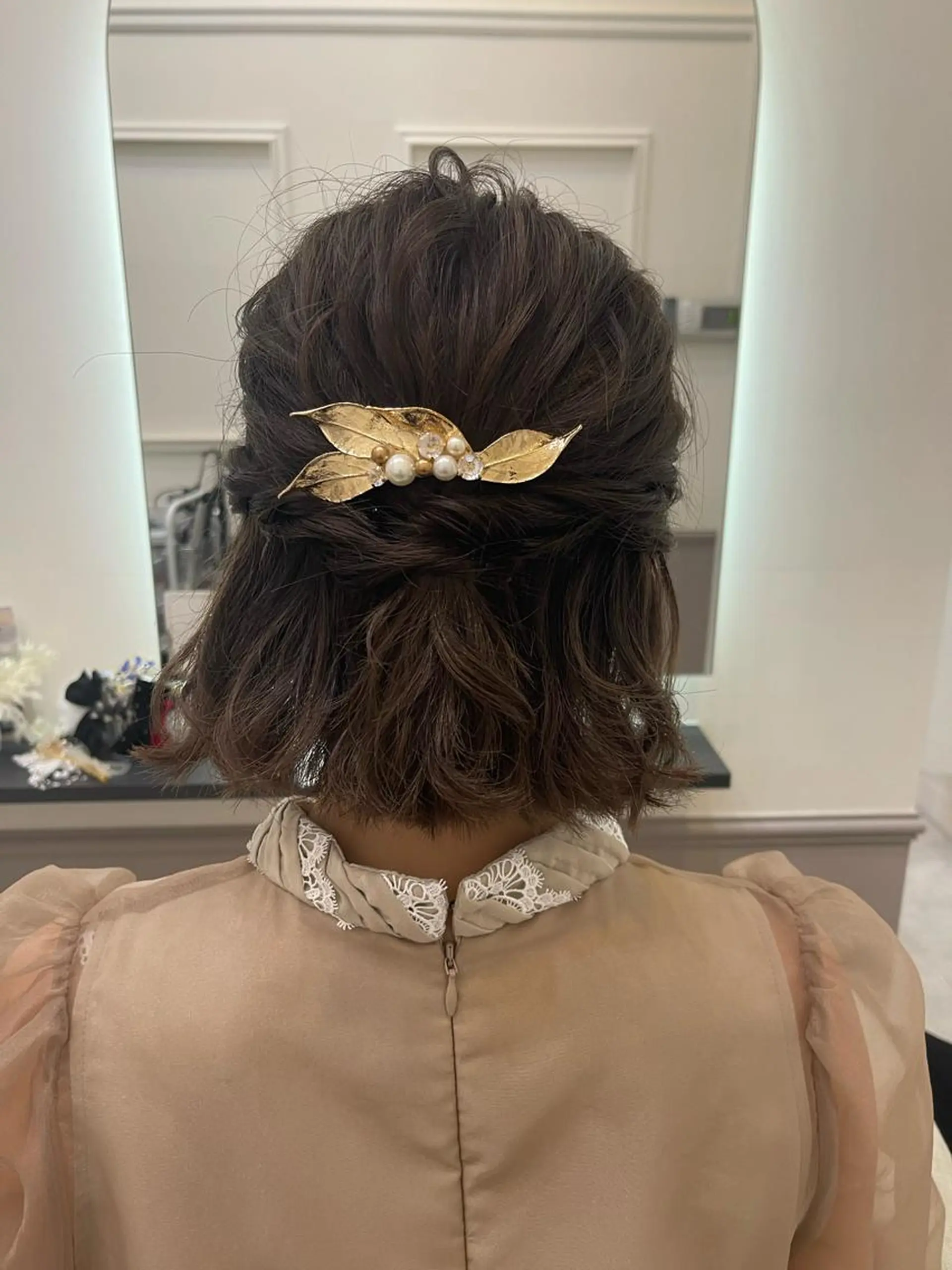 ヘアアレンジ ハーフアップ ボブ Lien Michiのその他イメージ