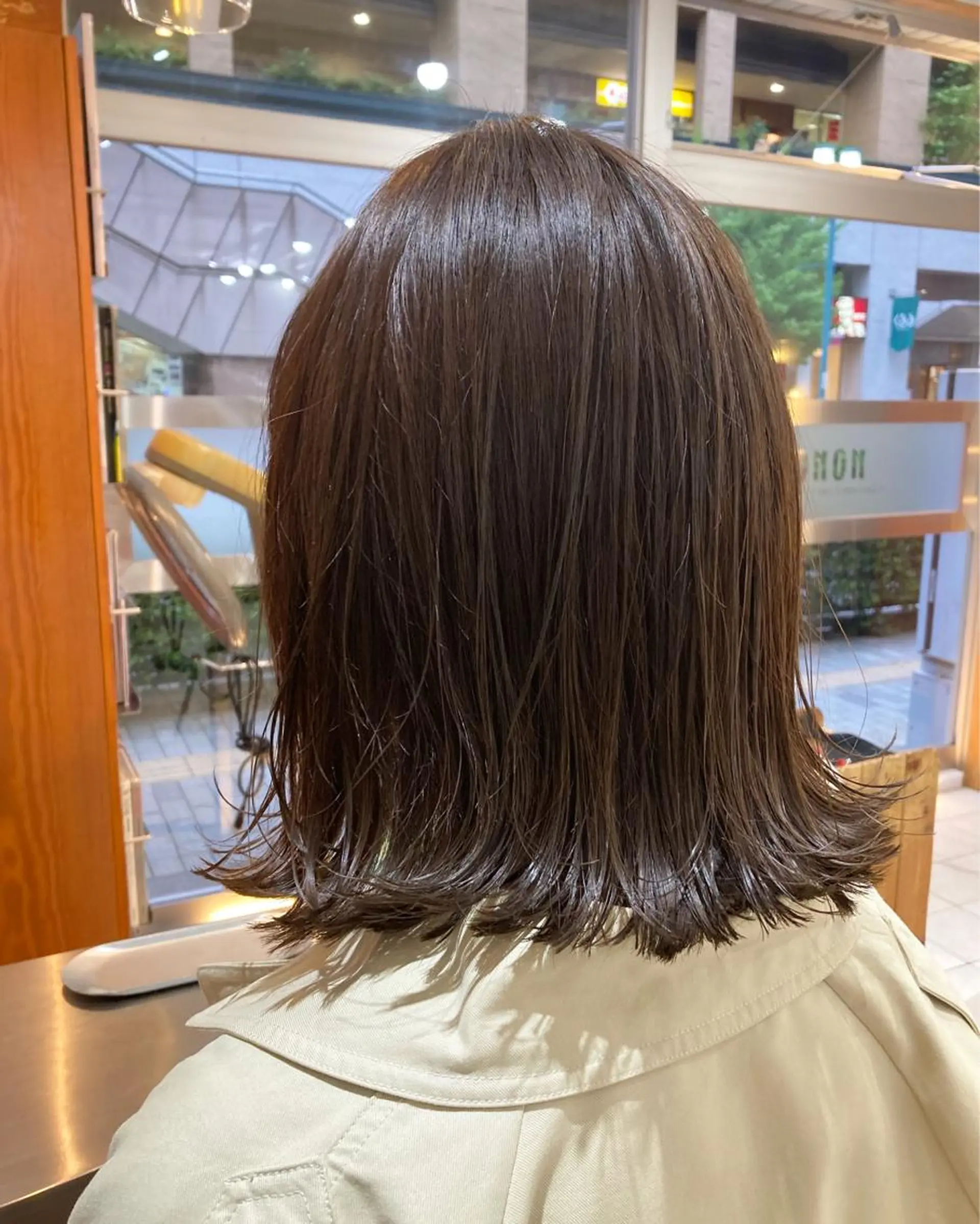 ミディアム カット 縮毛矯正 fille所属・金子 歩実のヘアスタイル