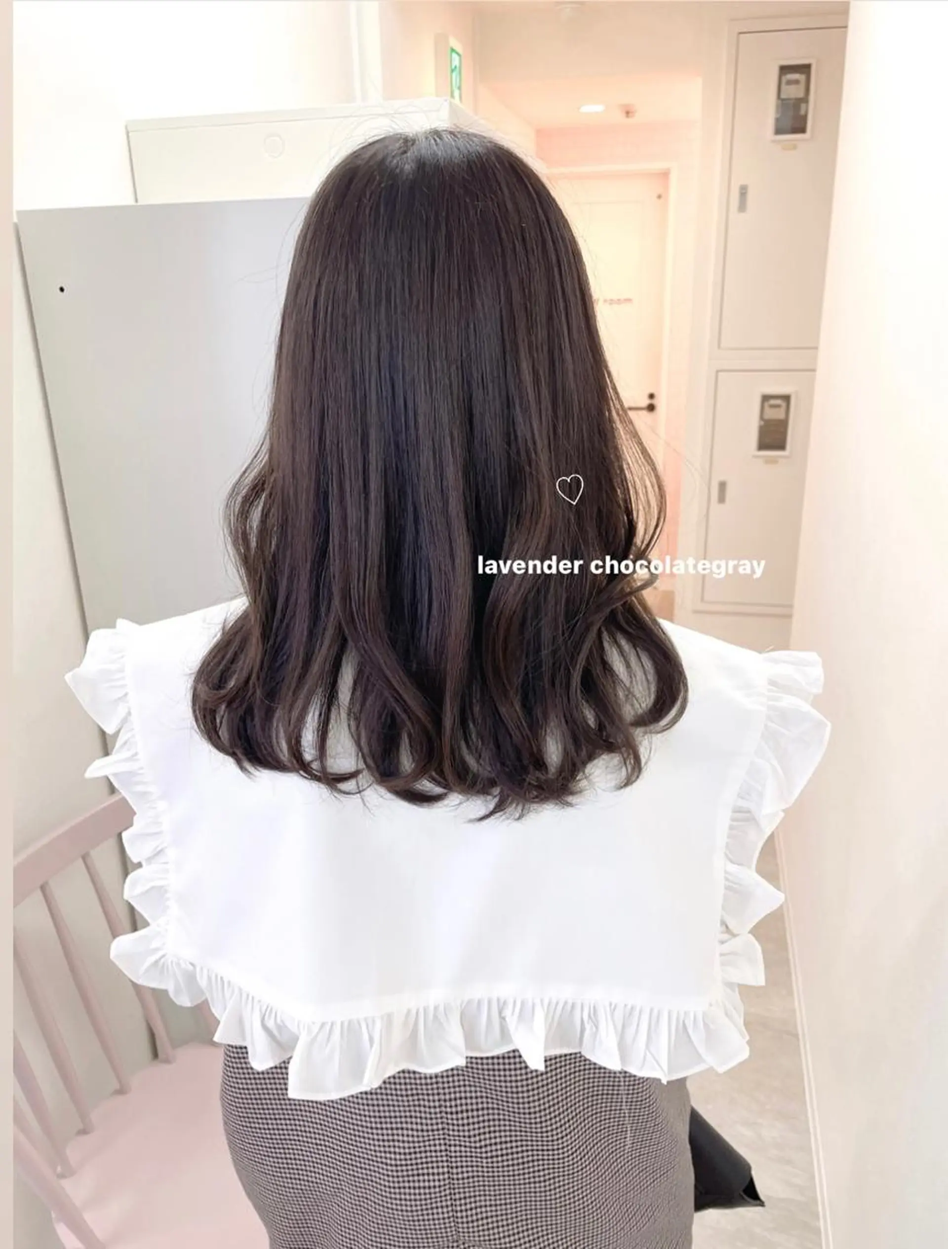 セミロング カラー misaki🩰🤍 まろみ透け感カラーのヘアスタイル