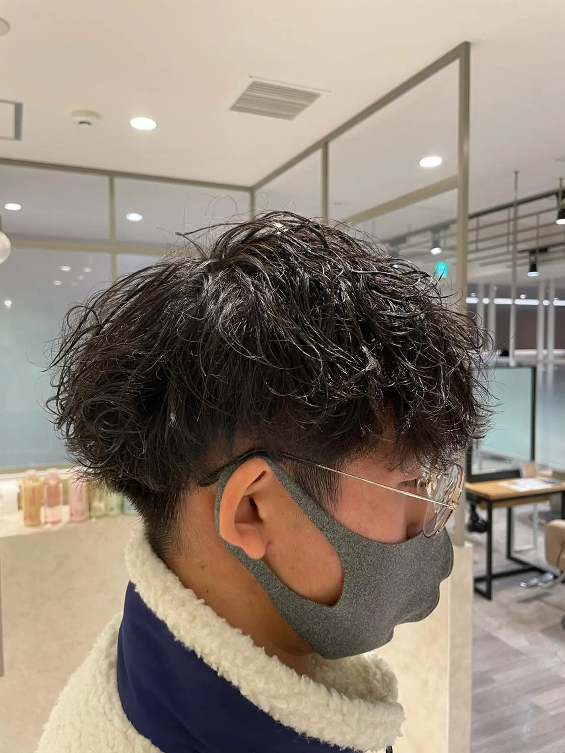 ショート パーマ メンズ カット パーマ EARTHセンター南店所属・宮澤 理久のヘアスタイル
