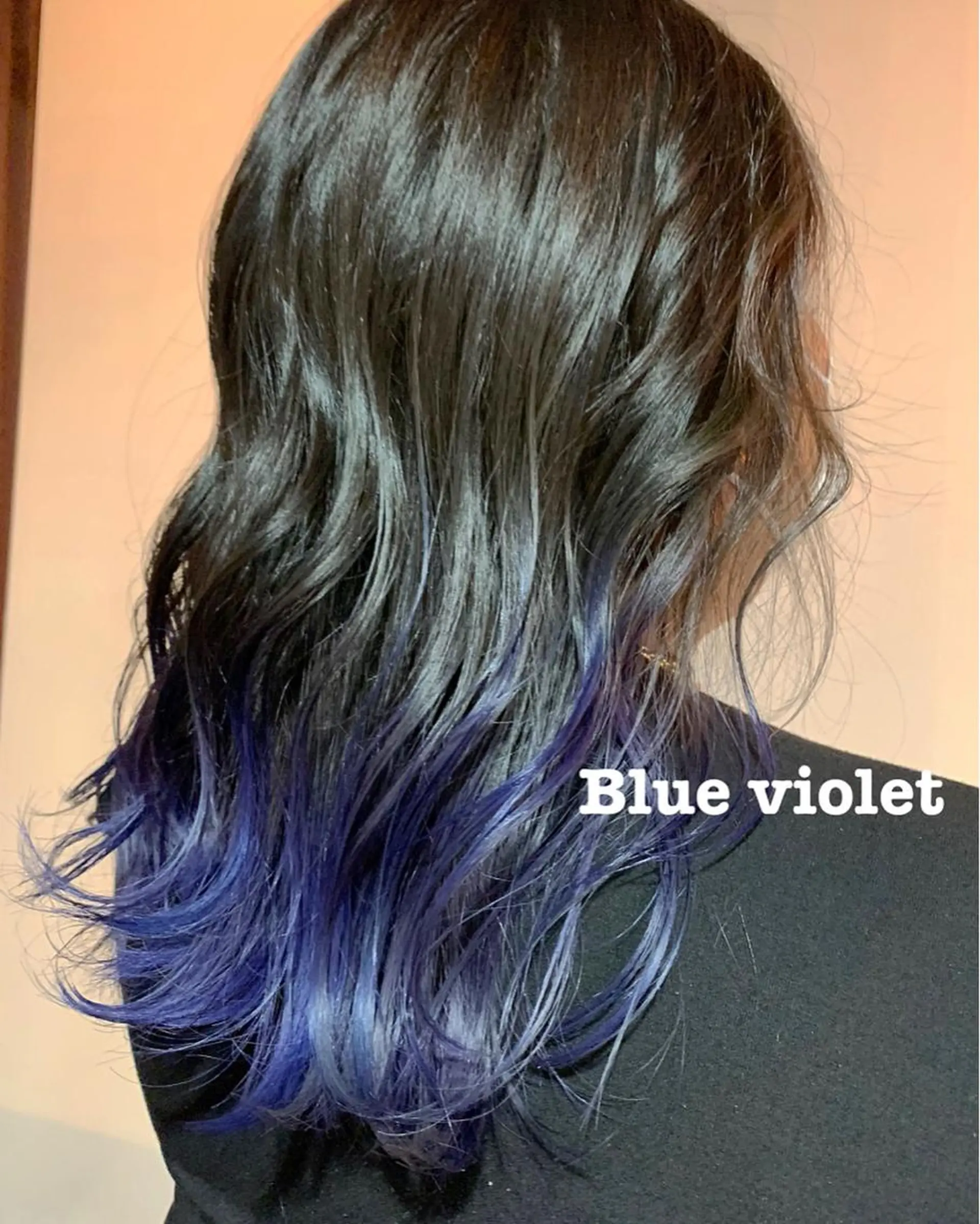 カラー ブリーチ ブルーカラー ブルーバイオレット バイオレットカラー hair saloon flamingo所属・宮野 桃花のヘアスタイル