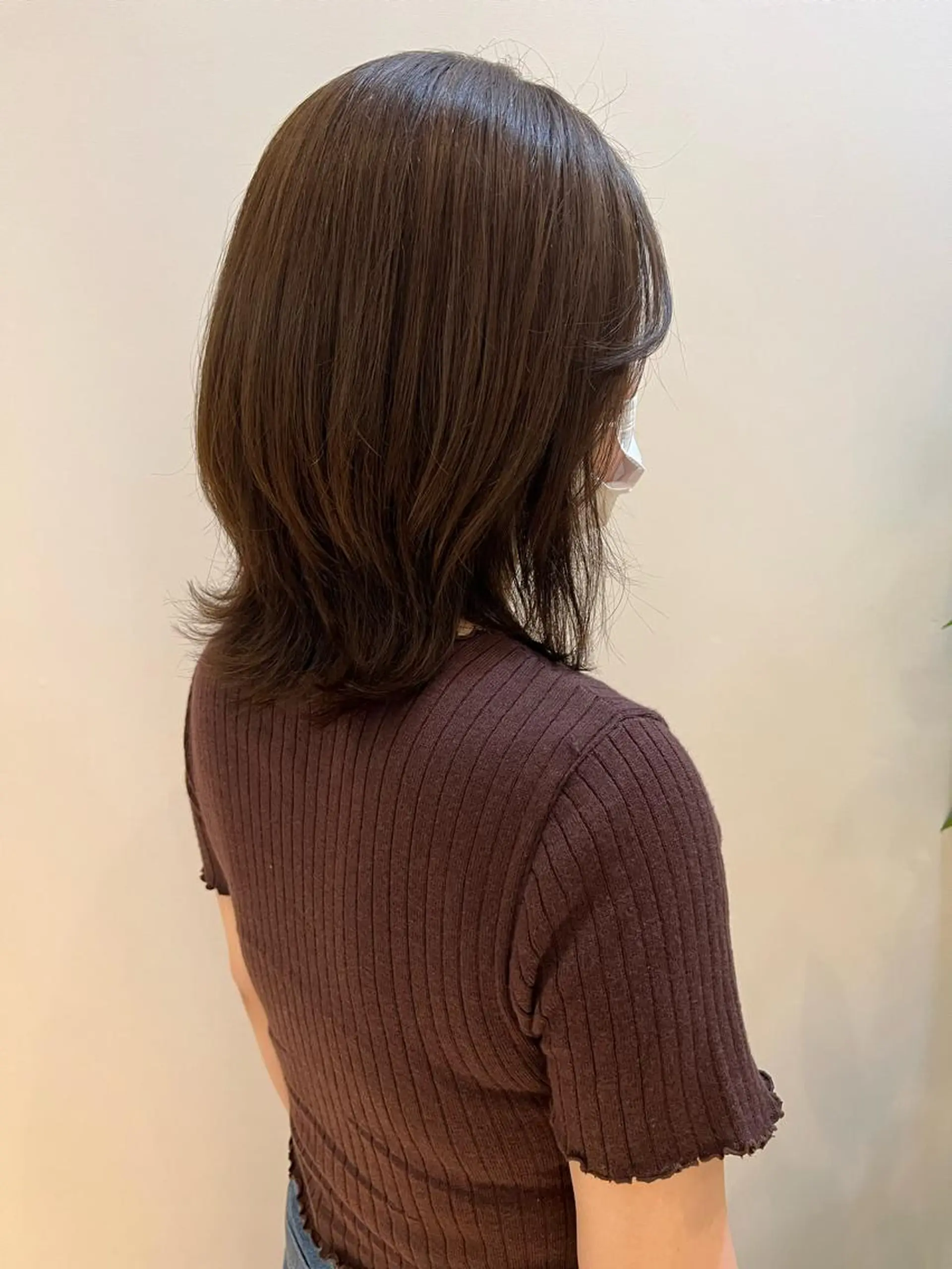 ミディアム カラー くびれヘア レイヤーカット nambu-GARDEN所属・高橋 美波のヘアスタイル