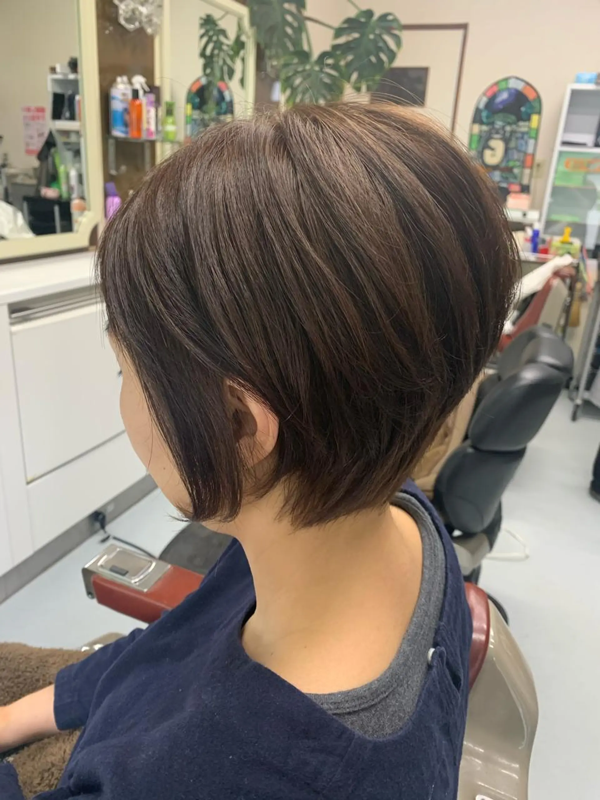 ショート カラー ボブ ショートヘア カット ヘアカラー ストウ ナナエのヘアスタイル