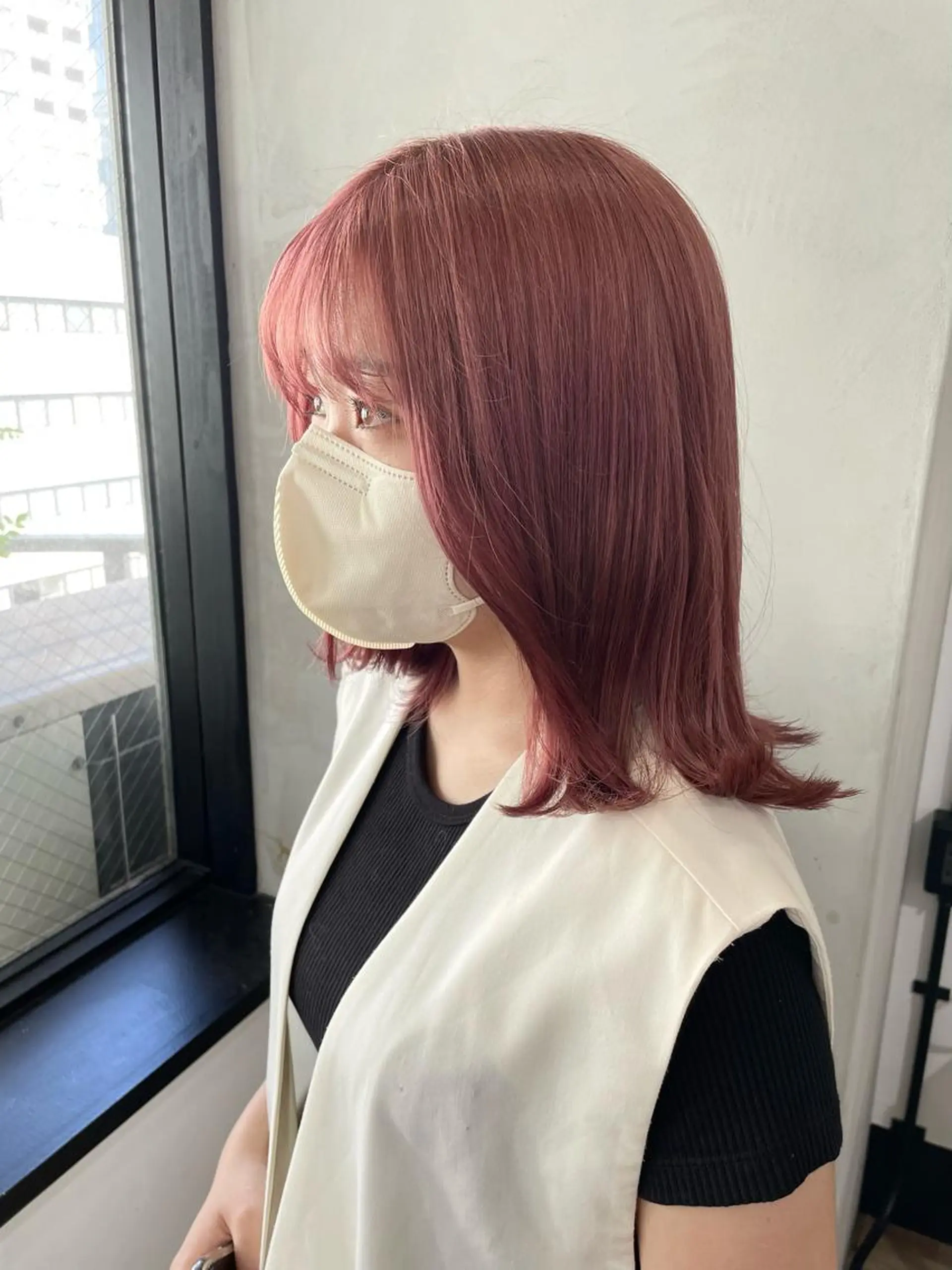セミロング カラー newi梅田🫧韓国 ヘア🫧sakiのヘアスタイル