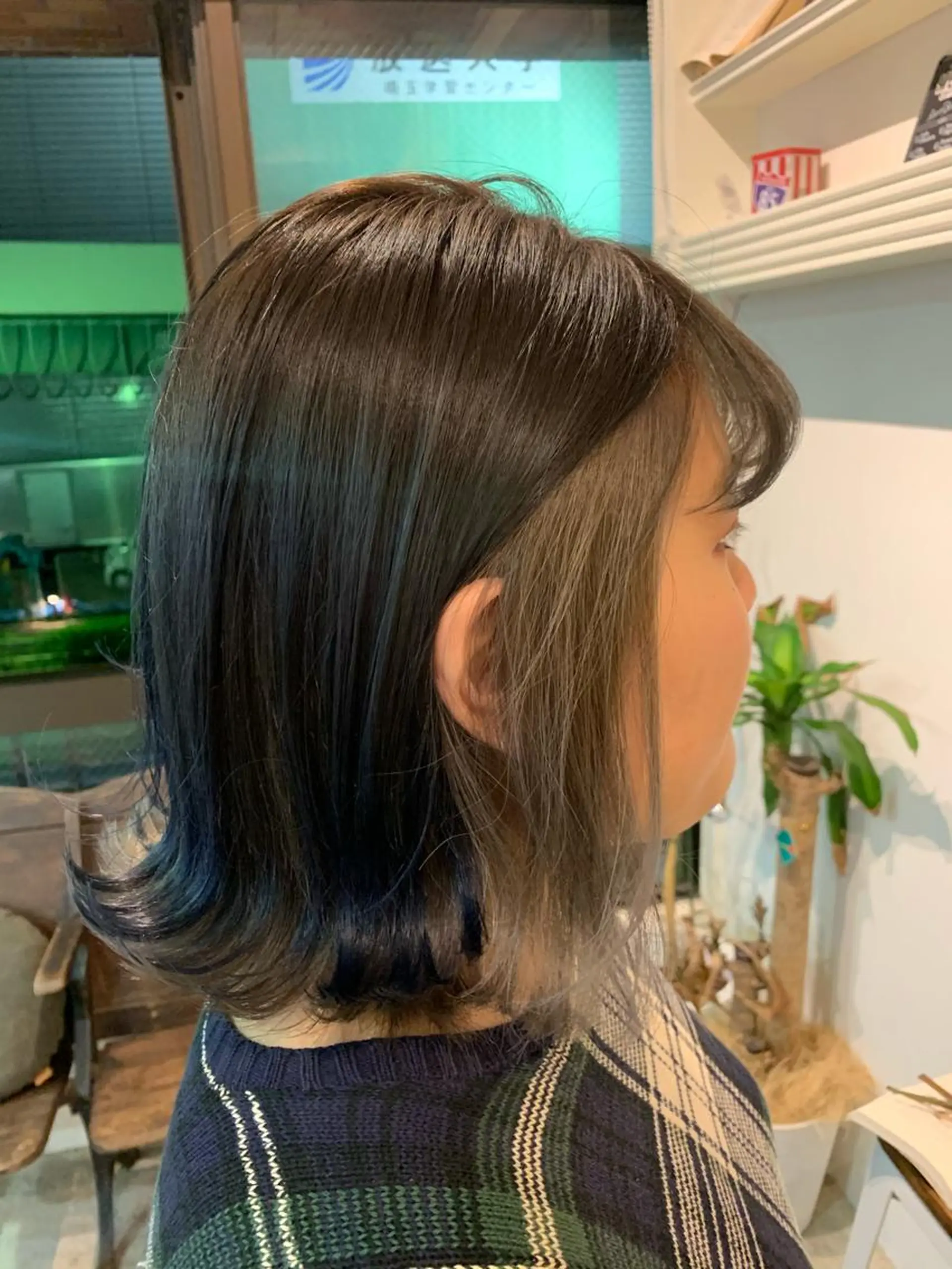 ミディアム アッシュ ヘアカラー トリートメント ヘッドスパ ヘアセット 大宮/山口 竣也のヘアスタイル