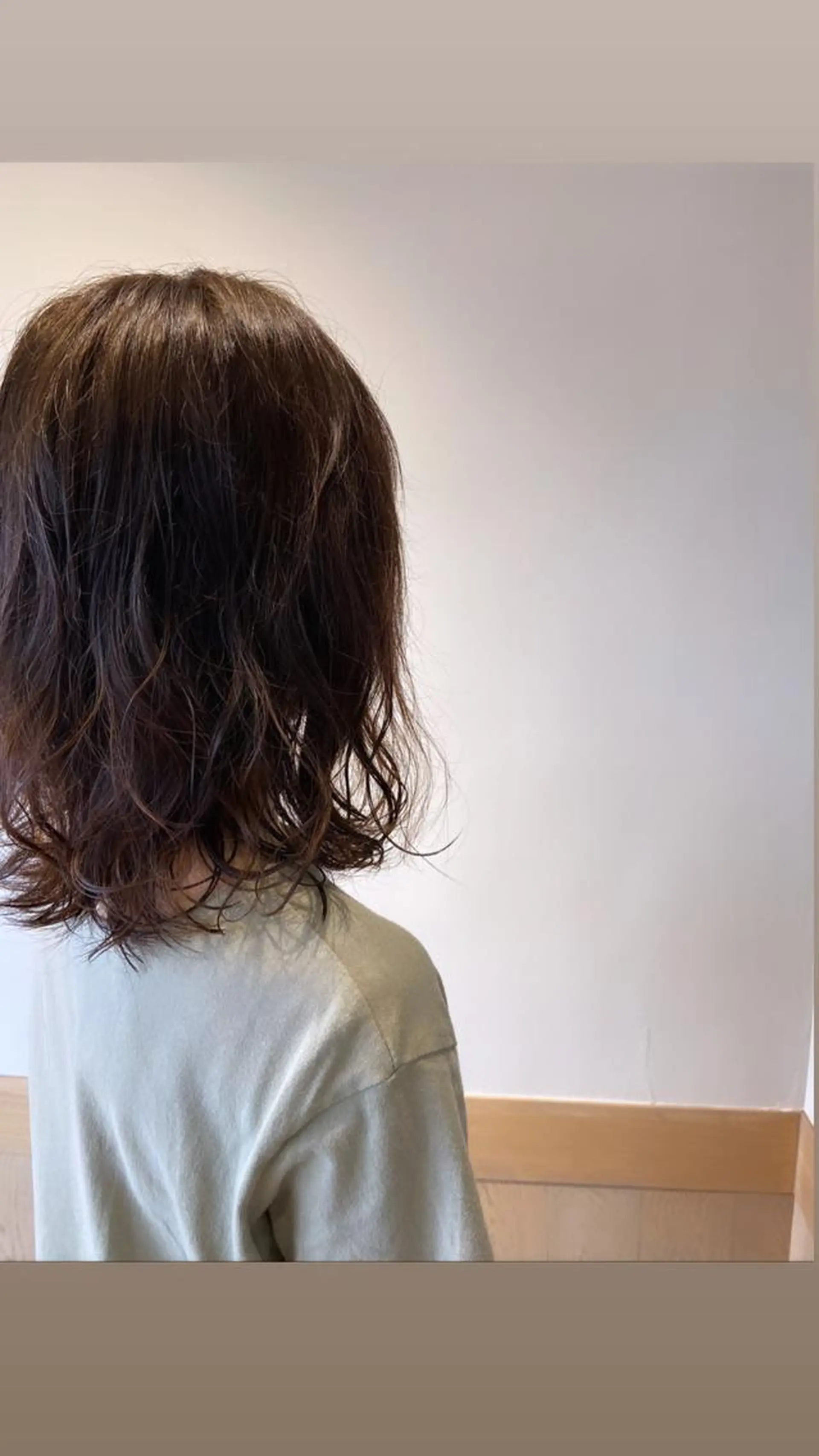 ミディアム パーマ ミディアムパーマ 津田 七美希のヘアスタイル