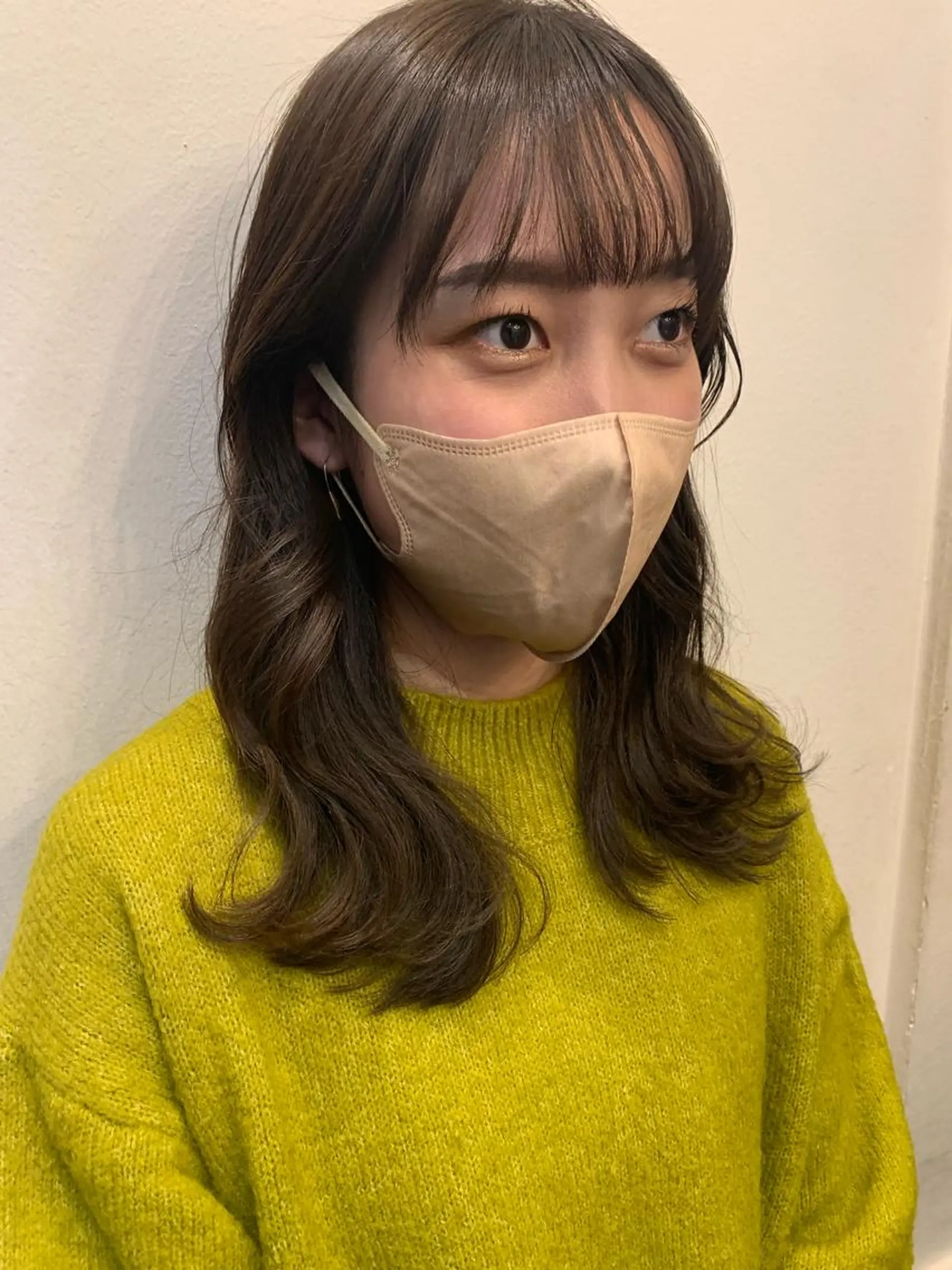 セミロング 米川 沙妃のヘアスタイル