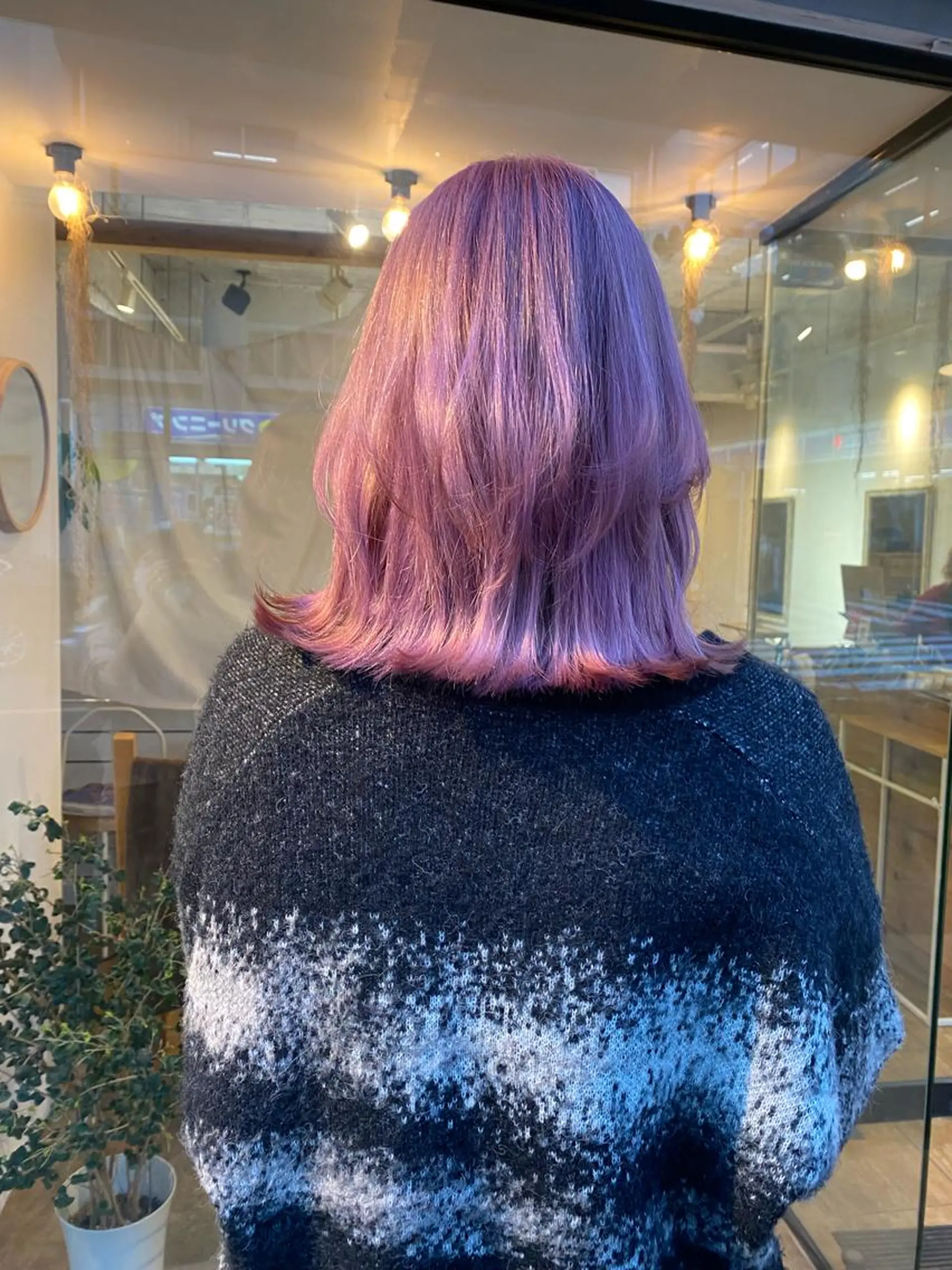 ミディアム カラー 韓国ヘア♡レイヤー AYAのヘアスタイル