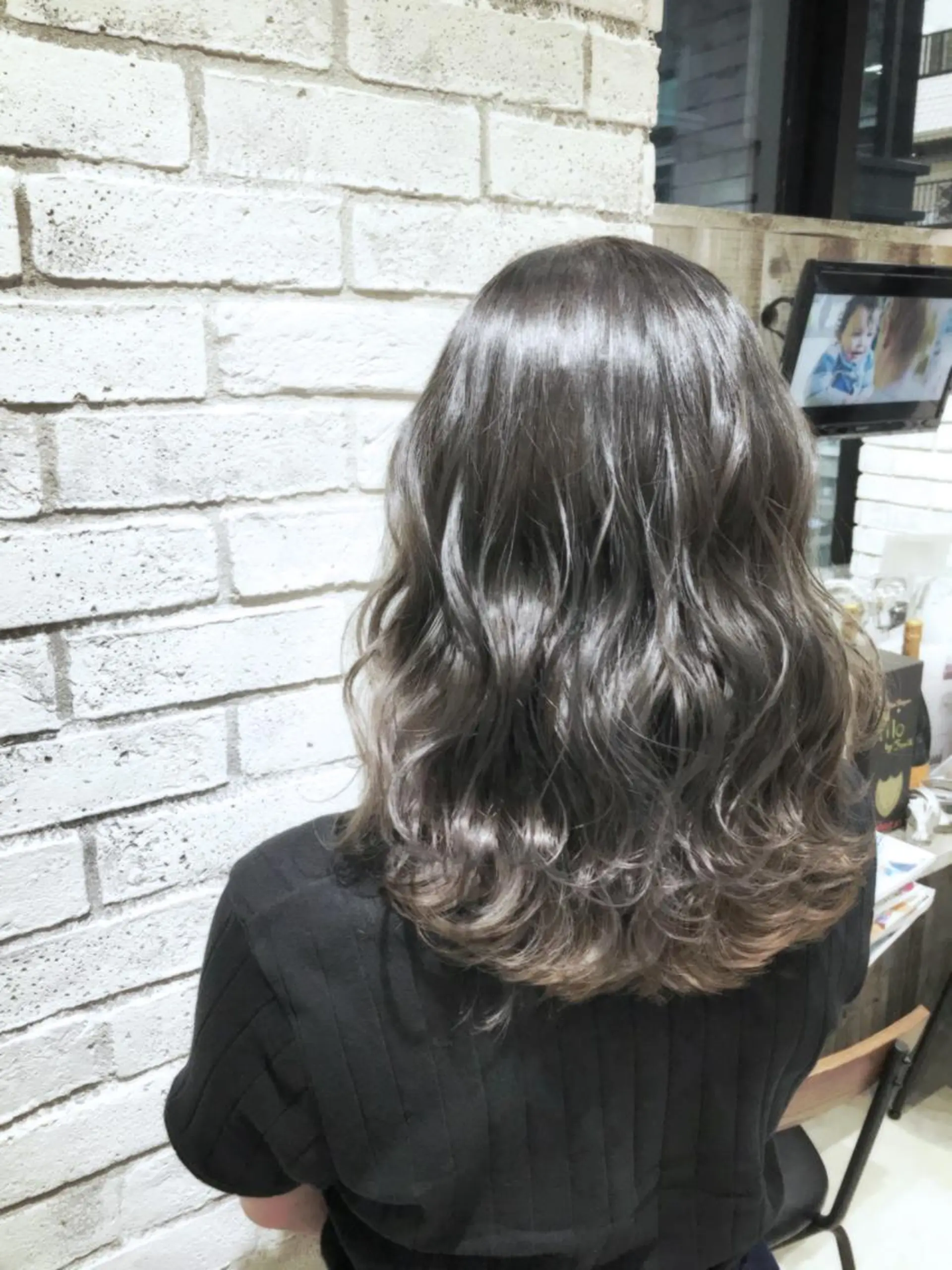 セミロング カラー パーマ ヘアアレンジ メンズ キッズ ネイル マツエク・マツパ カット ヘアカラー バレイヤージュ🌱 渡邉悟🌱のヘアスタイル