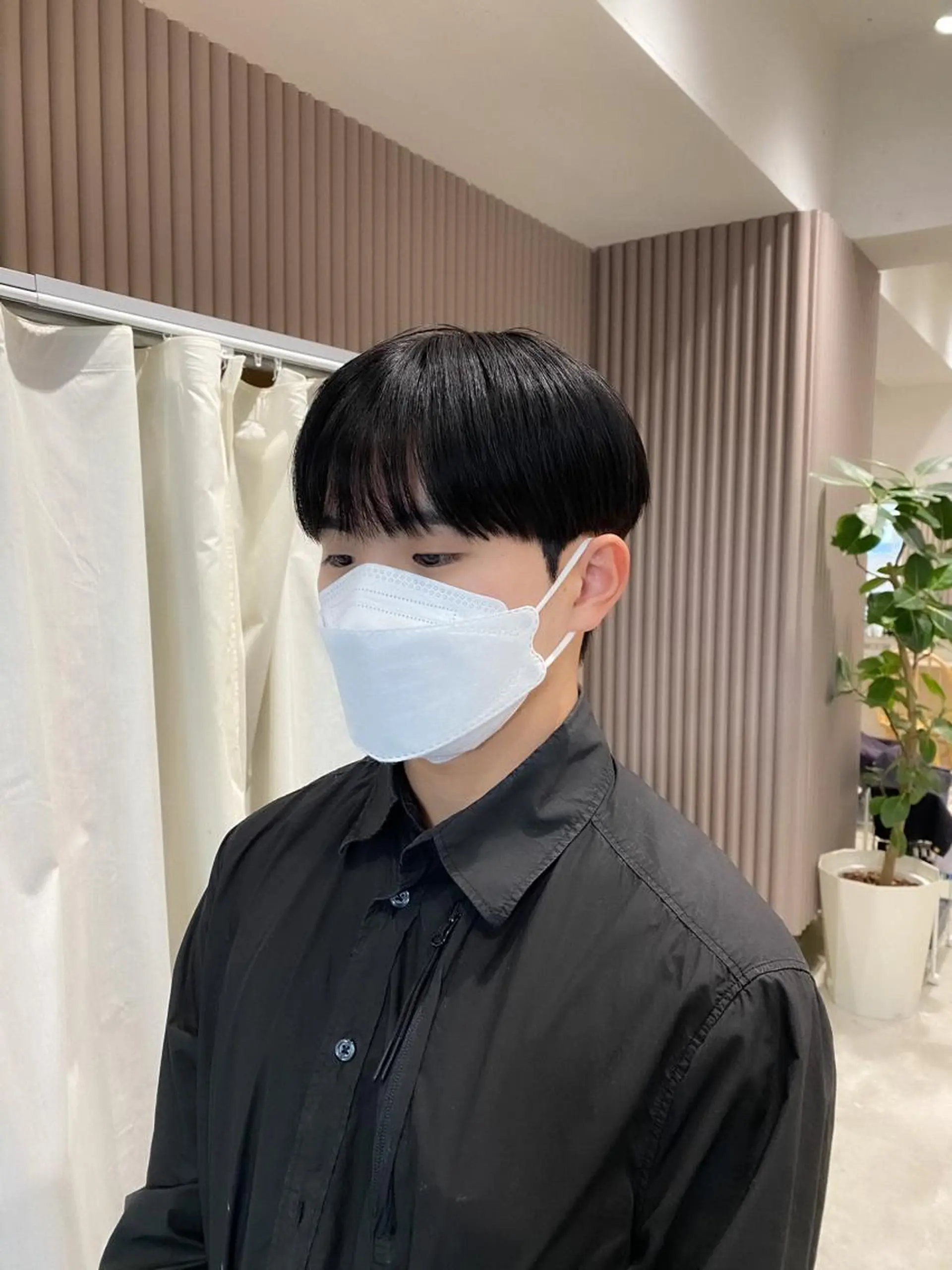 ショート パーマ メンズ ダウンパーマ メンズパーマ カット パーマ トリートメント ヘッドスパ ヘアセット 韓国メンズヘア専門 RYO 表参道/原宿のヘアスタイル