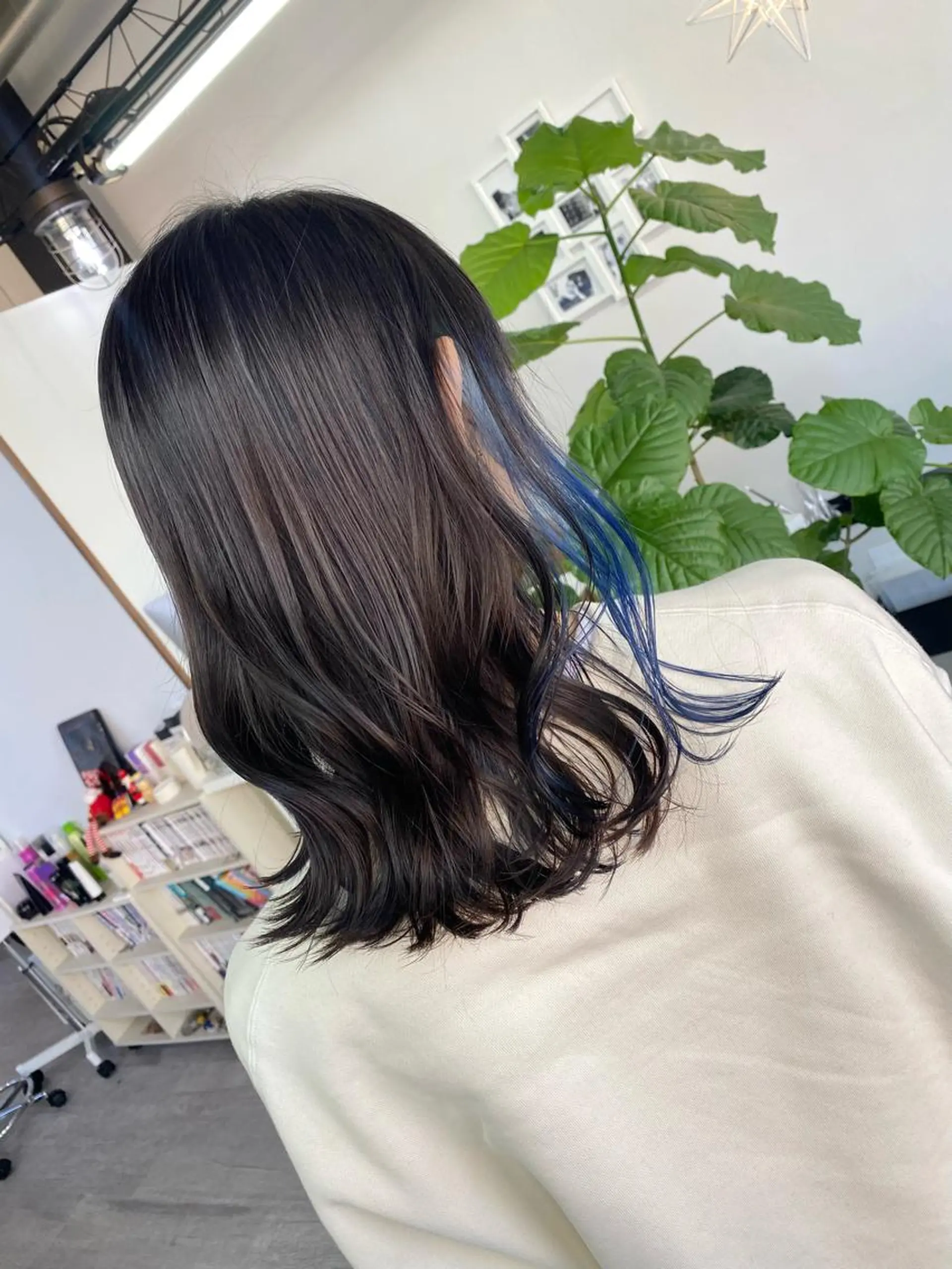 ミディアム カラー ヘアカラー トリートメント 名畑 裕貴のヘアスタイル