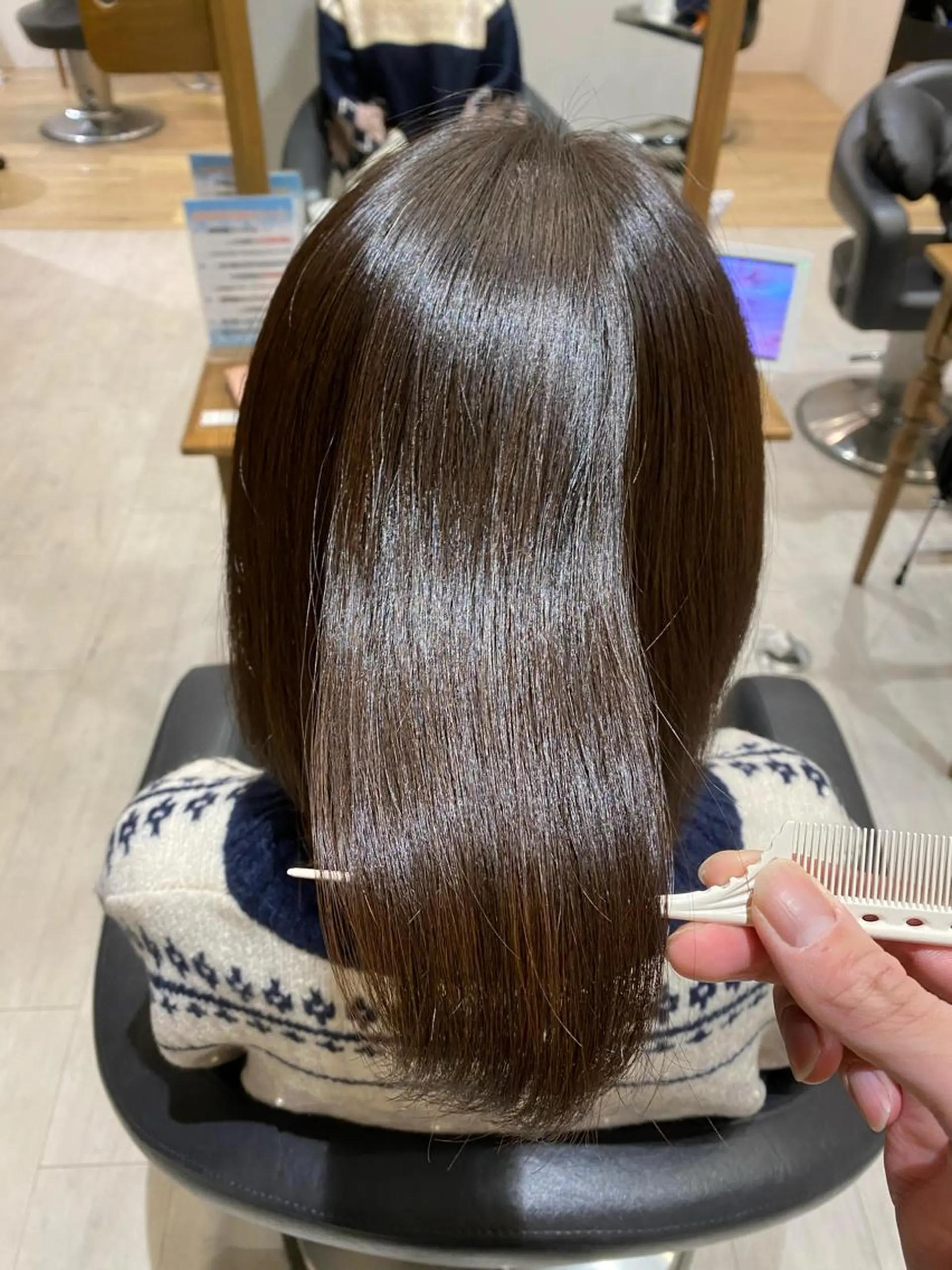 セミロング 髪質改善 トリートメント カット トリートメント ✨美髪矯正の専門家✨ 髪質改善　松村のヘアスタイル