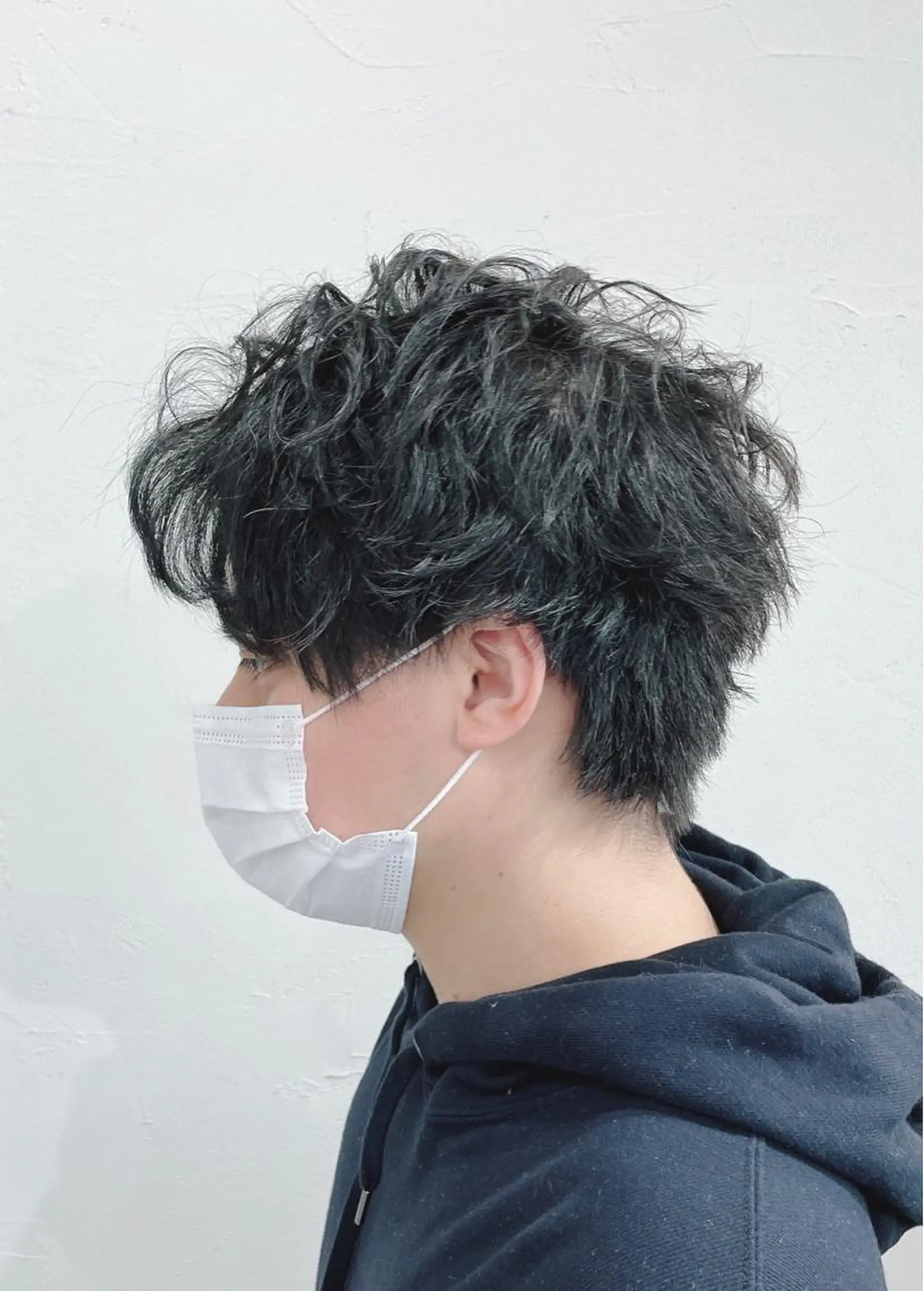 ショート メンズ センターパート カット かんばら りょーいのヘアスタイル
