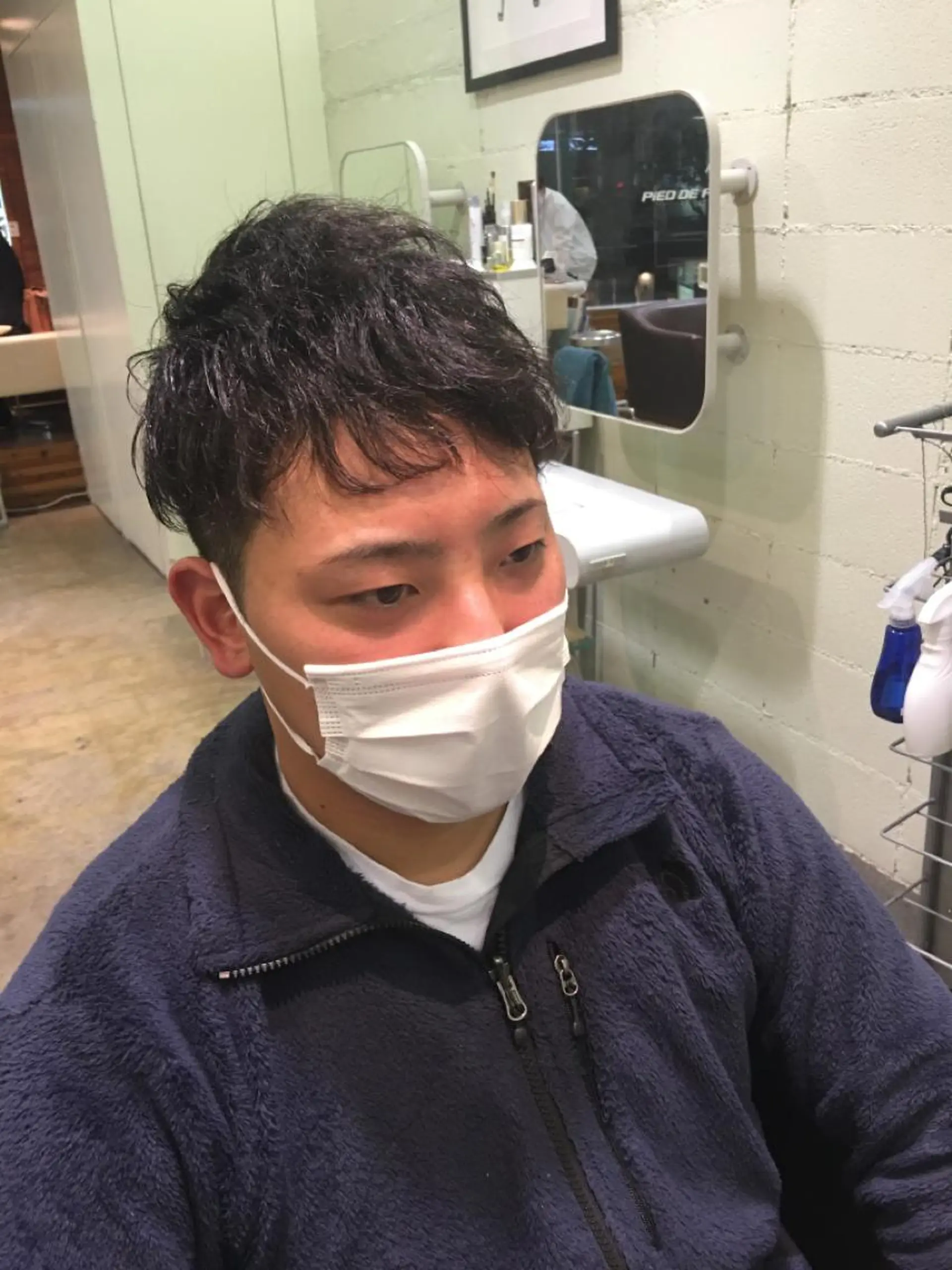 ショート パーマ メンズ 中村 碧のヘアスタイル