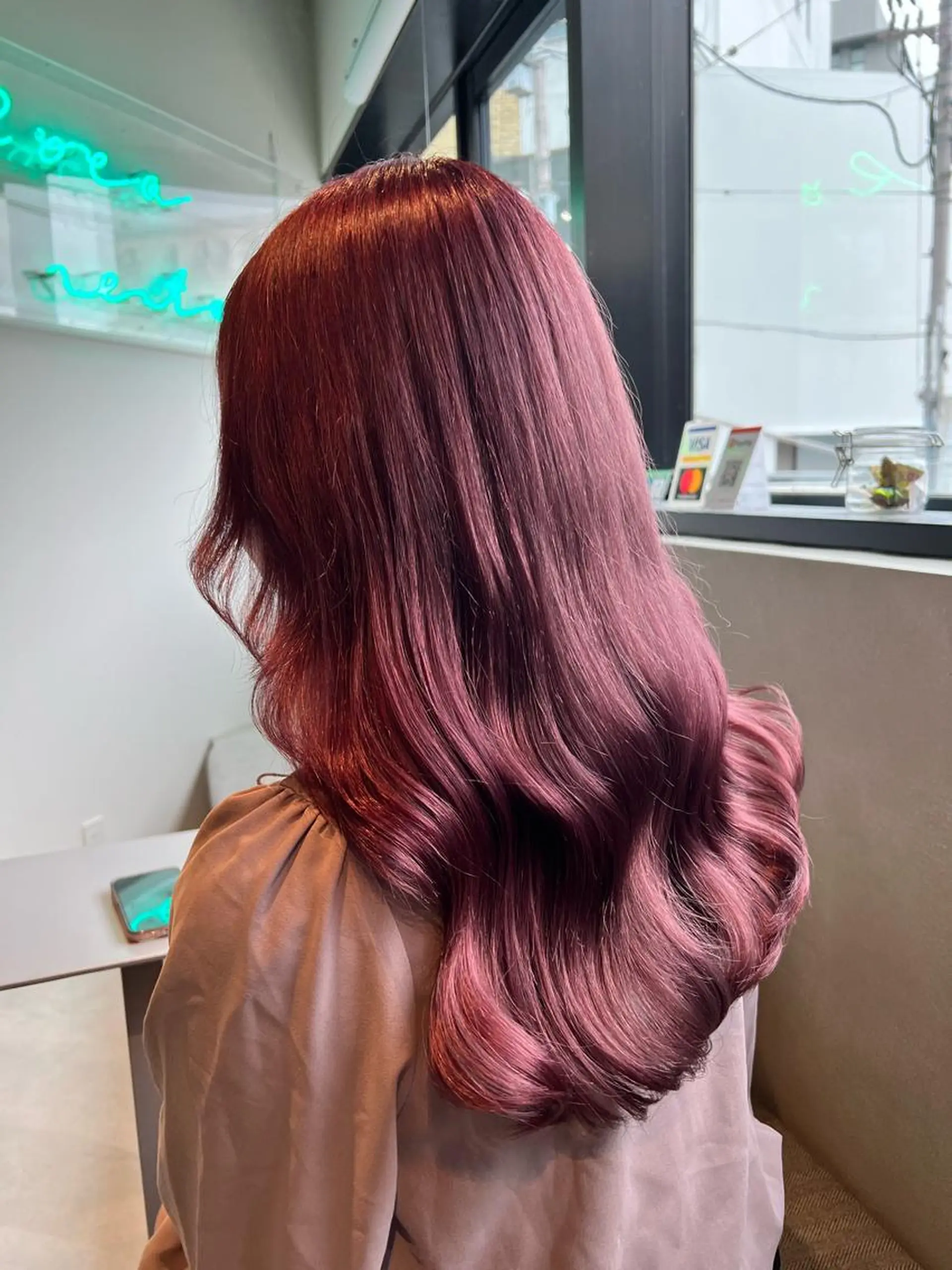 ロング カラー ヘアカラー トリートメント 🌐👽フクイ キララ🌎💎のヘアスタイル