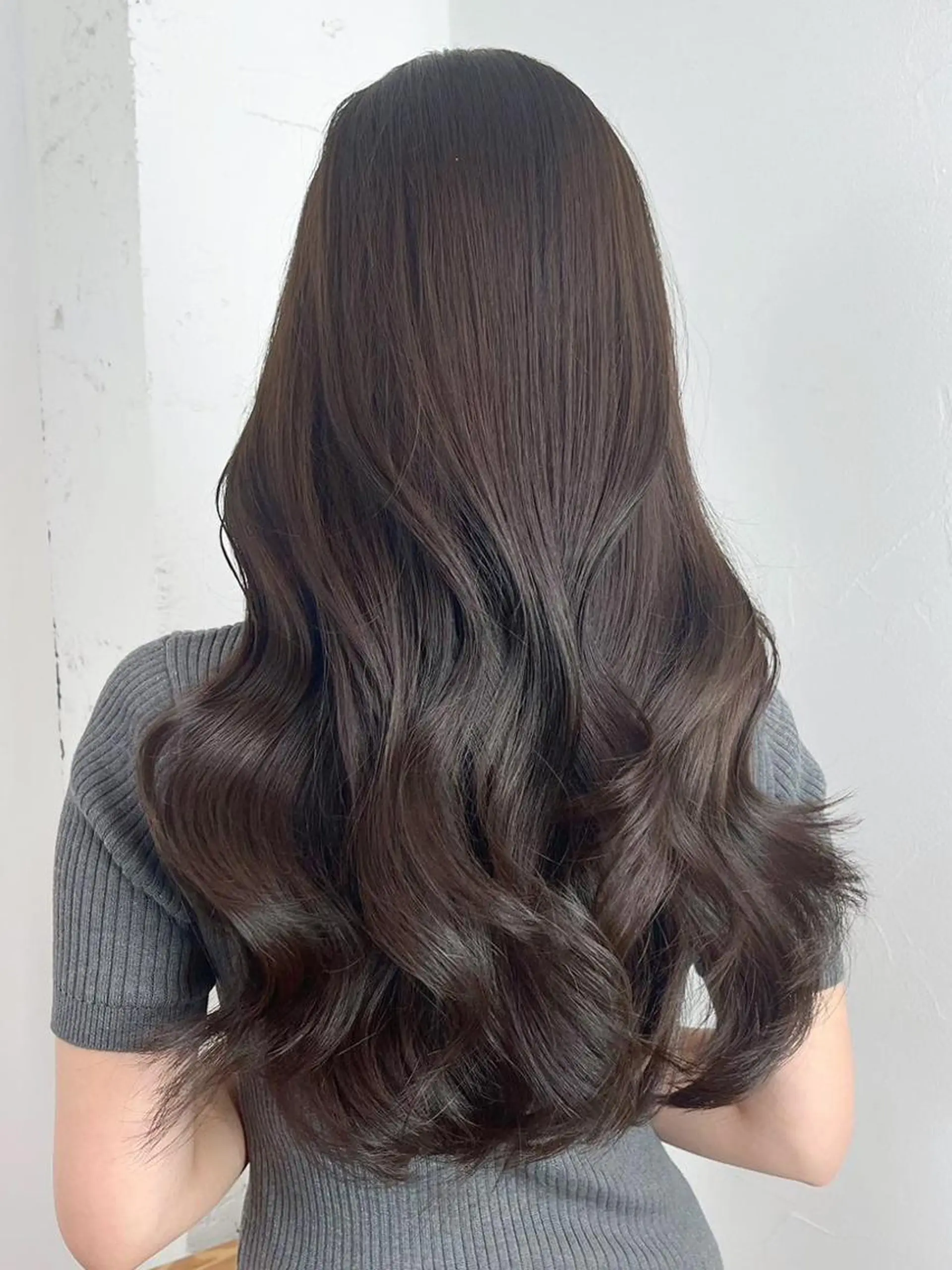 ロング カラー ブラウンカラー カット ヘアカラー トリートメント ITbyALBUM 中野店のヘアスタイル