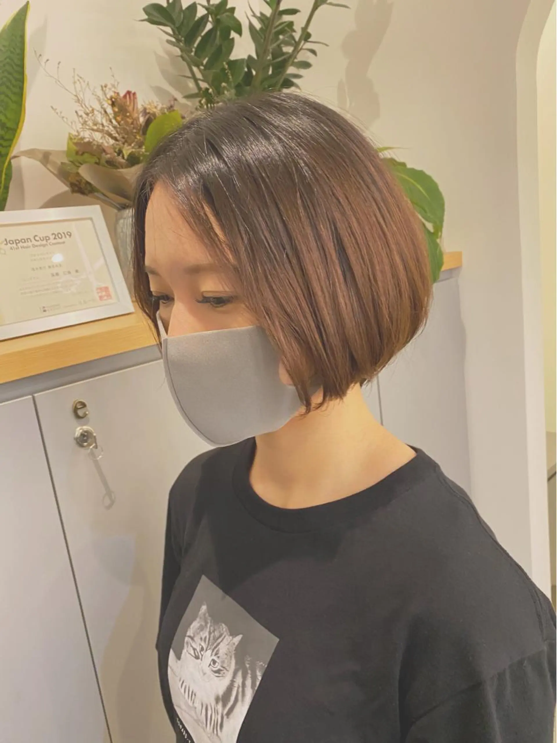 ミディアム ente im所属・上田 文香のヘアスタイル