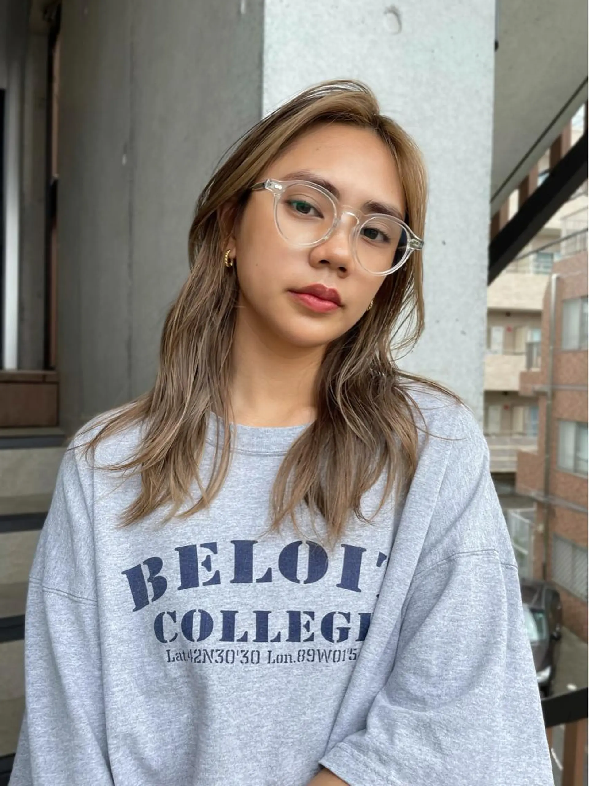 ミディアム カラー パーマ ヘアアレンジ マツエク・マツパ カット ヘアカラー Miku /ブリーチ/ボブのヘアスタイル